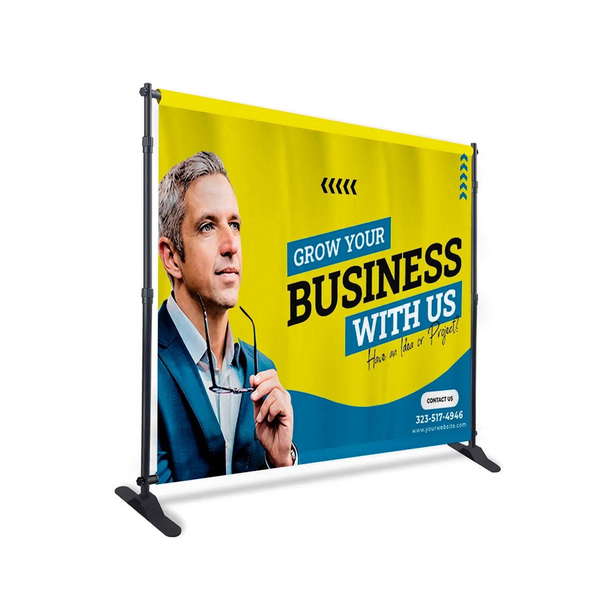 Backdrop Banner - 10 oz Smooth Vinyl (Hardware Optional) 3