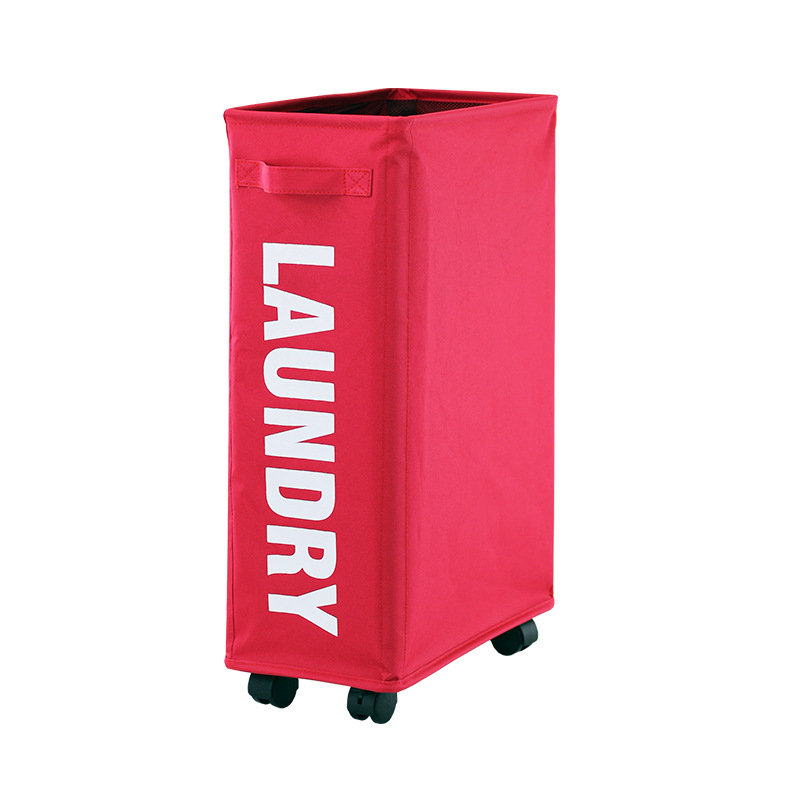 72L Freestanding Large Collapsible Laundry Basket w/ wheels 3