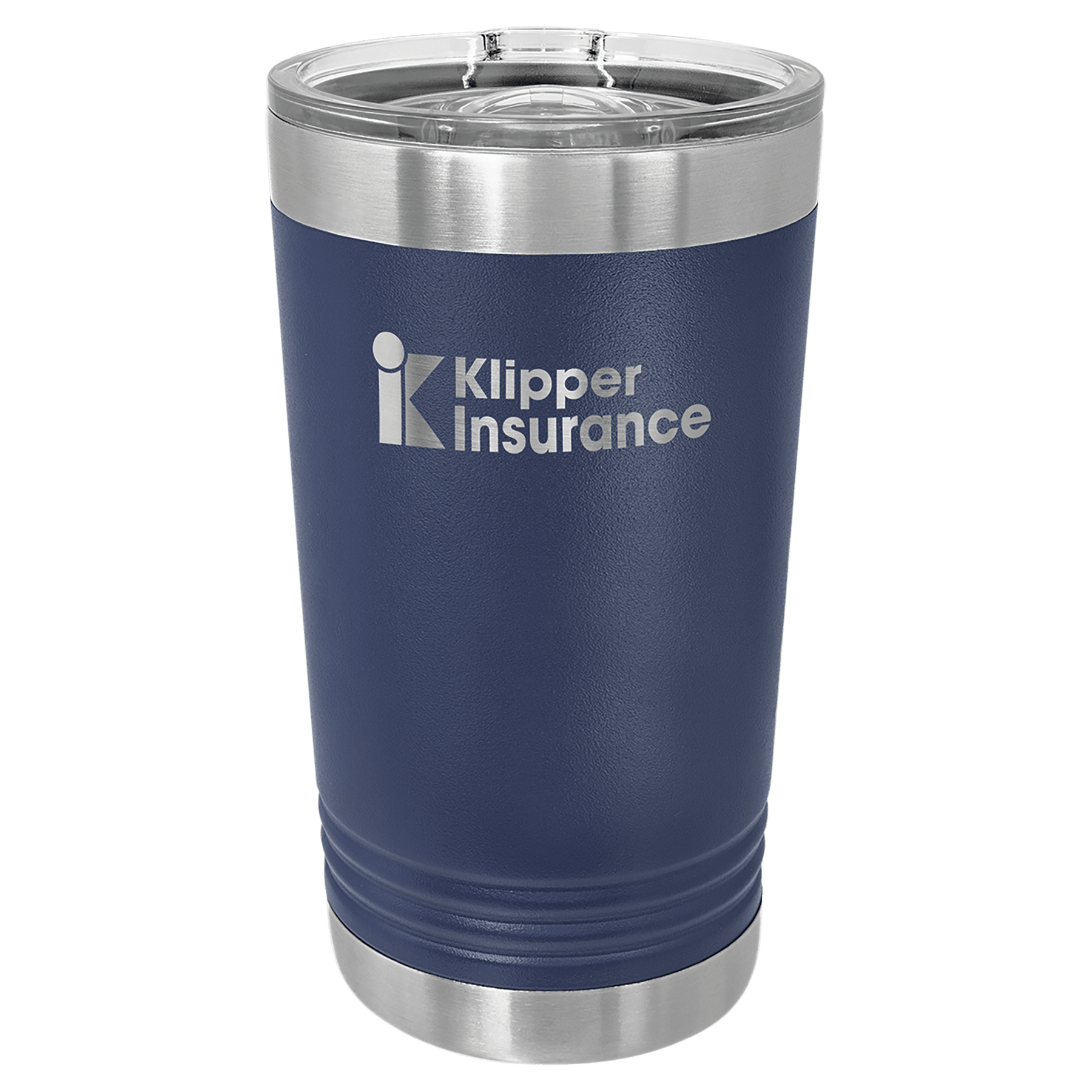 16 oz. Navy Blue Laser Engraved Polar Camel Pint Tumbler w/Slider Lid 2