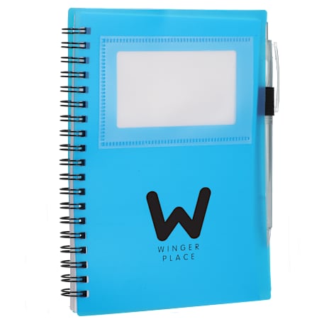 FSC® Recycled 5" x 7" Star Spiral Notebook with Pe 96