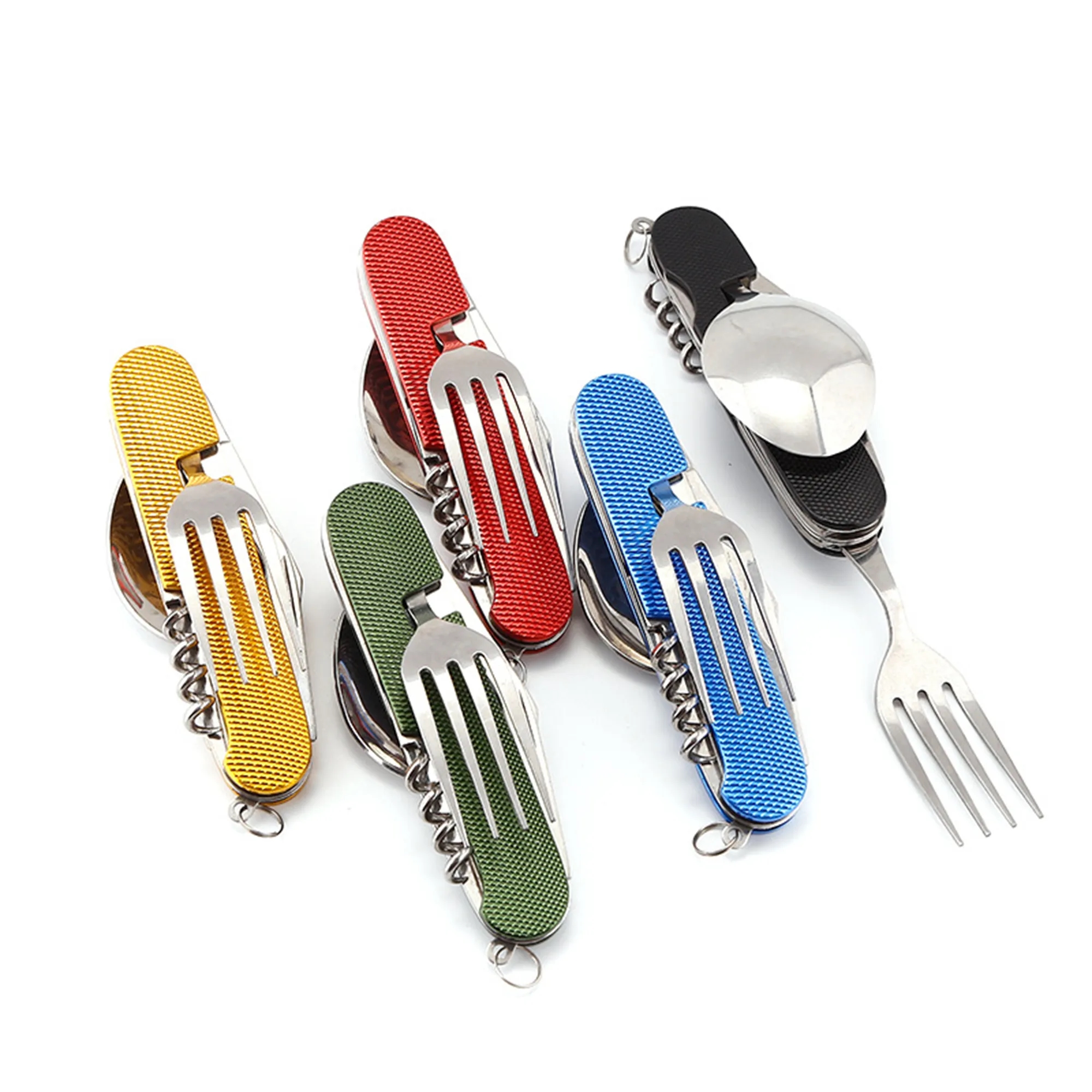 4-In-1 Camping Multifunctional Folding Tableware 2