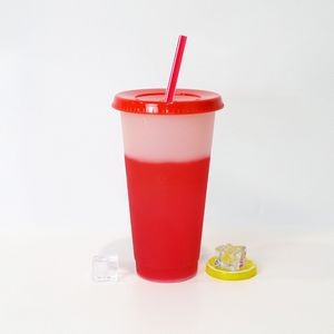 Handy 710ml Clear Plastic Color Changing Cup 27