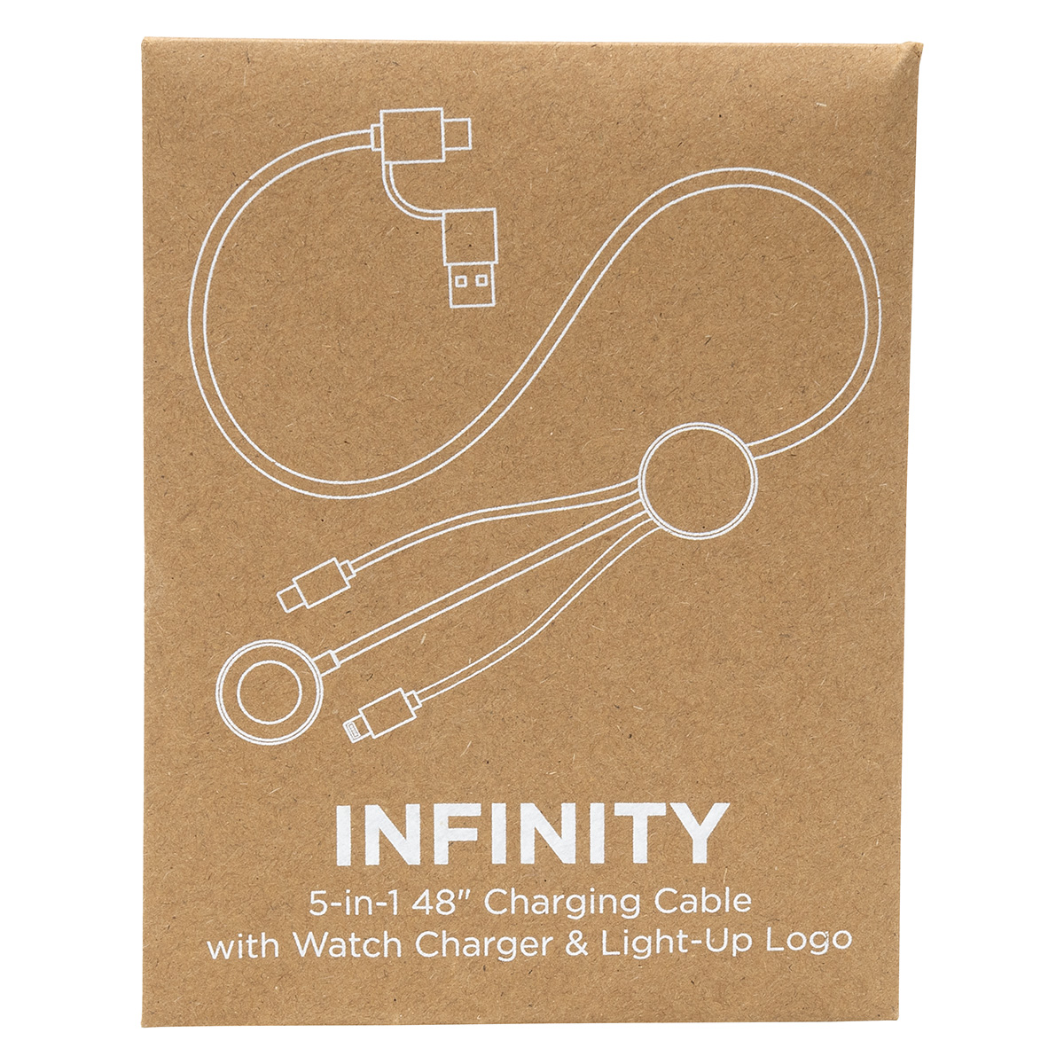 Infinity 5-in-1 59" Charging Cable with Watch Charger & Light-Up Logo 9
