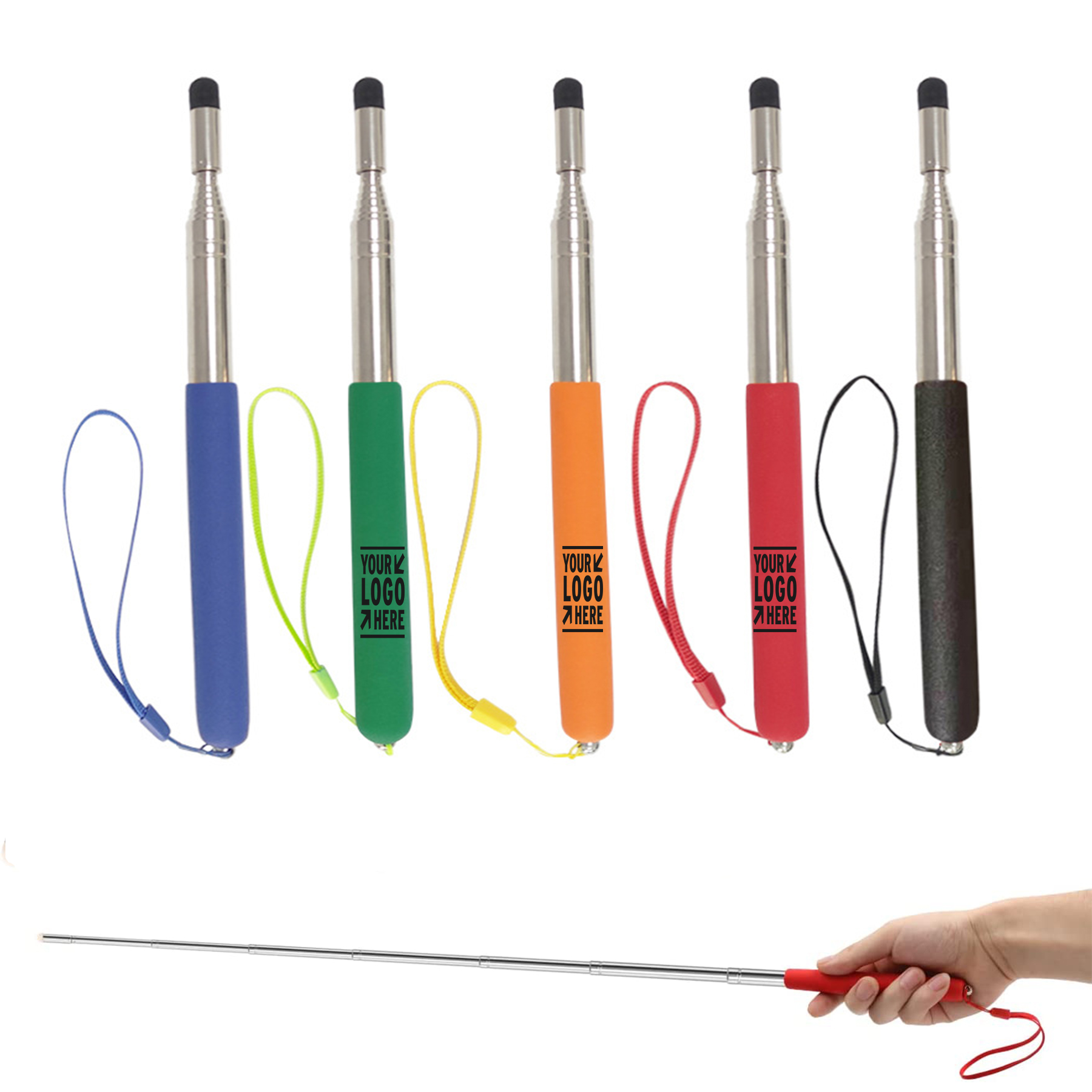 Telescopic Teachers Pointer Retractable Handheld Presenter 2