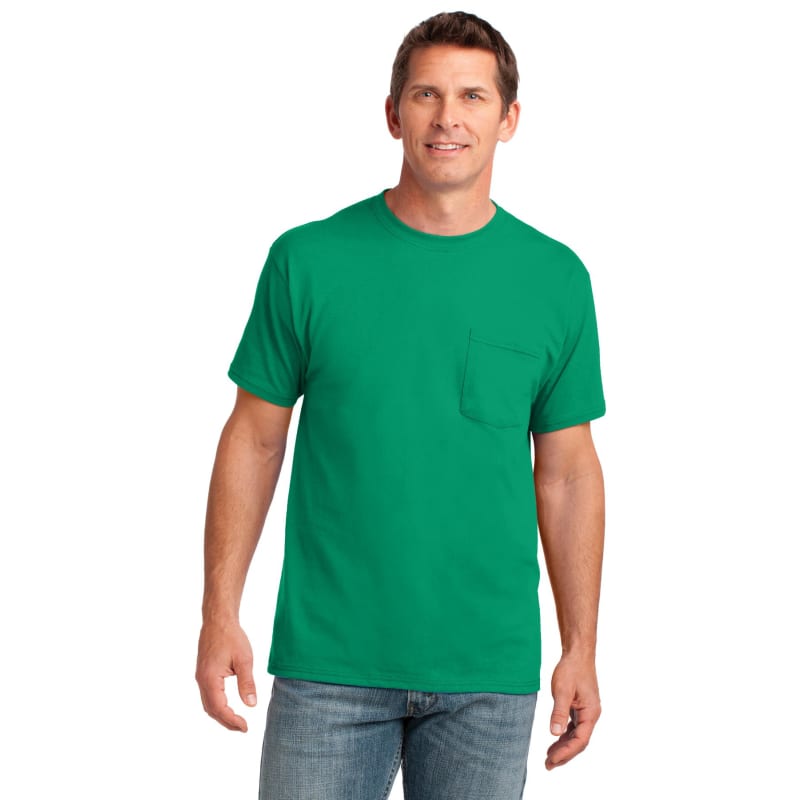 Port & Company Core Cotton Pocket Tee. 90