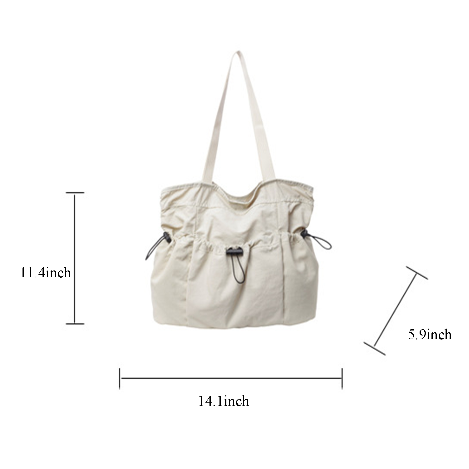 Large Capacity Nylon Travel Tote Bag, custom luggage with logo imprint 7