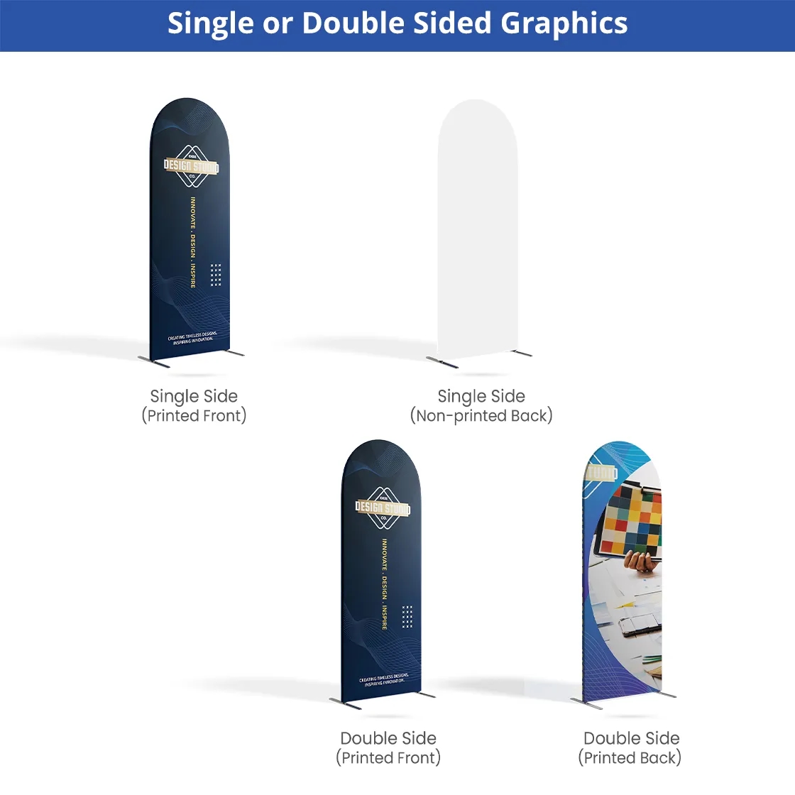20ft Magnetic Modular Fabric Displays - U Shape Curved 8