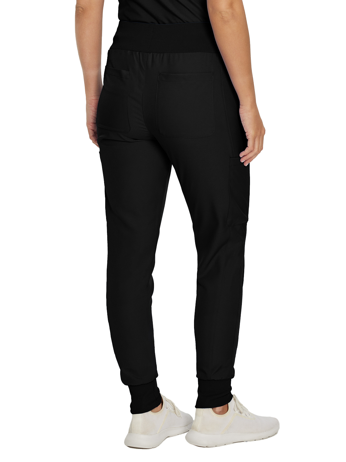 Landau - Forward - Women's Seven-Pocket Mid-Rise Rib-Knit Elastic Waist Jogger Pant 17