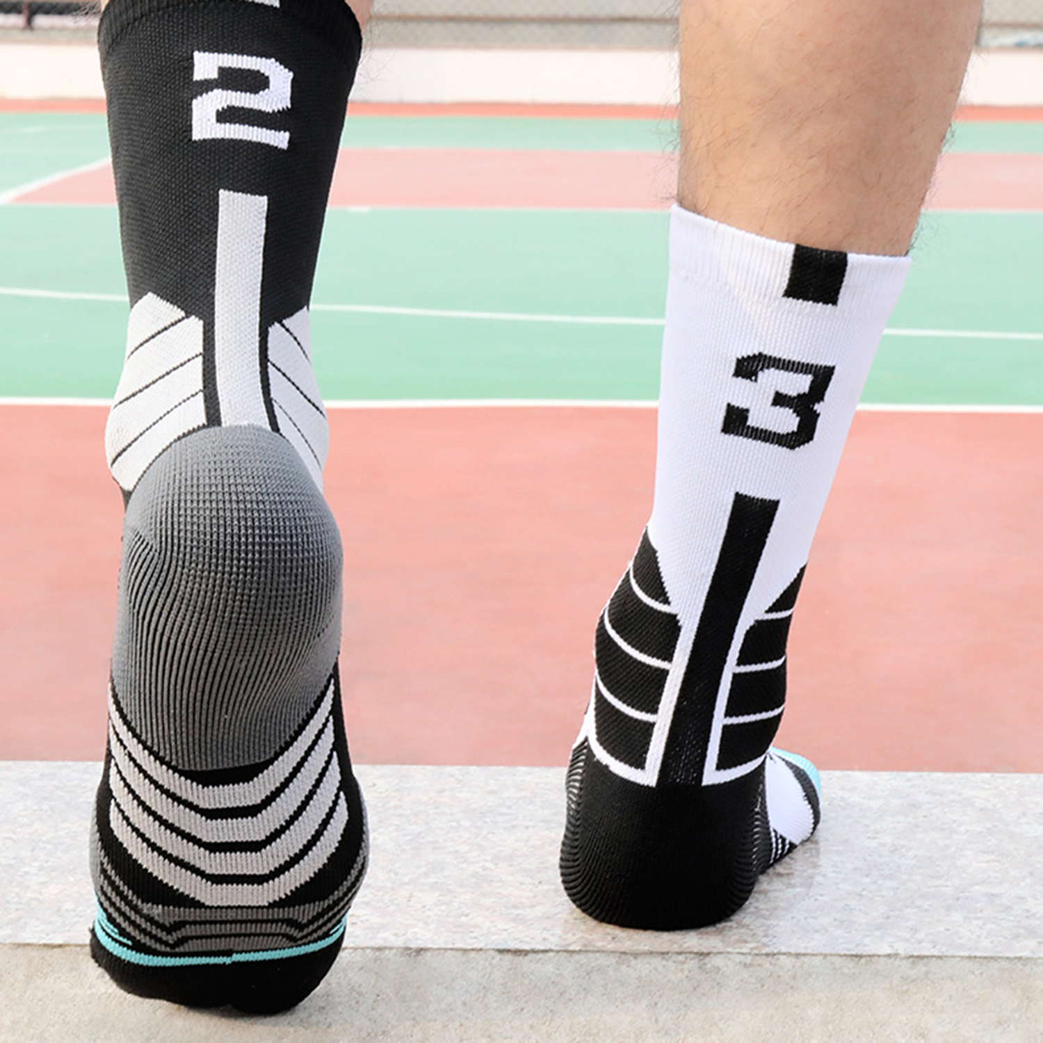 Custom Team Number Crew Socks 5
