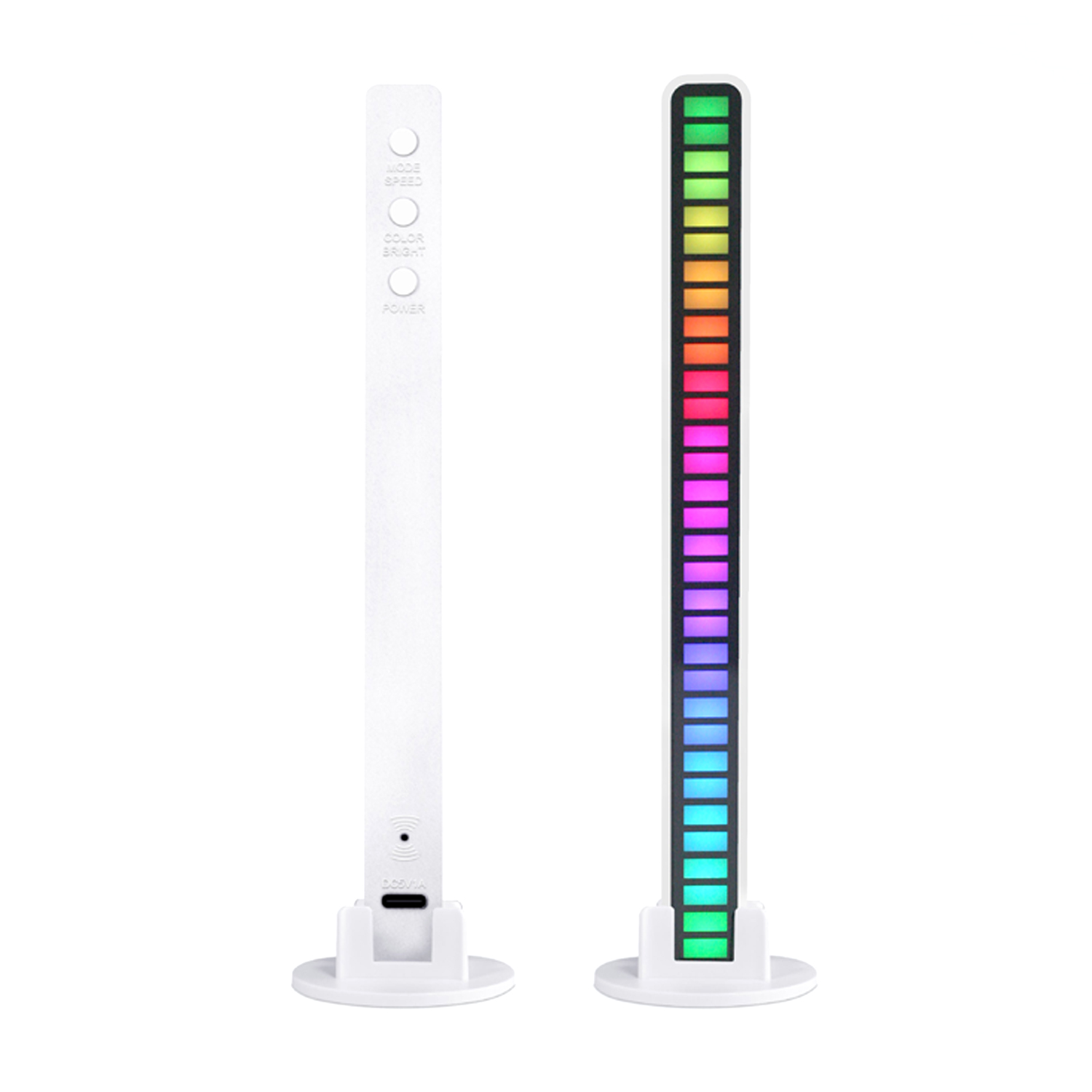 RGB Voice Control LED Music Pickup Light Bar 5