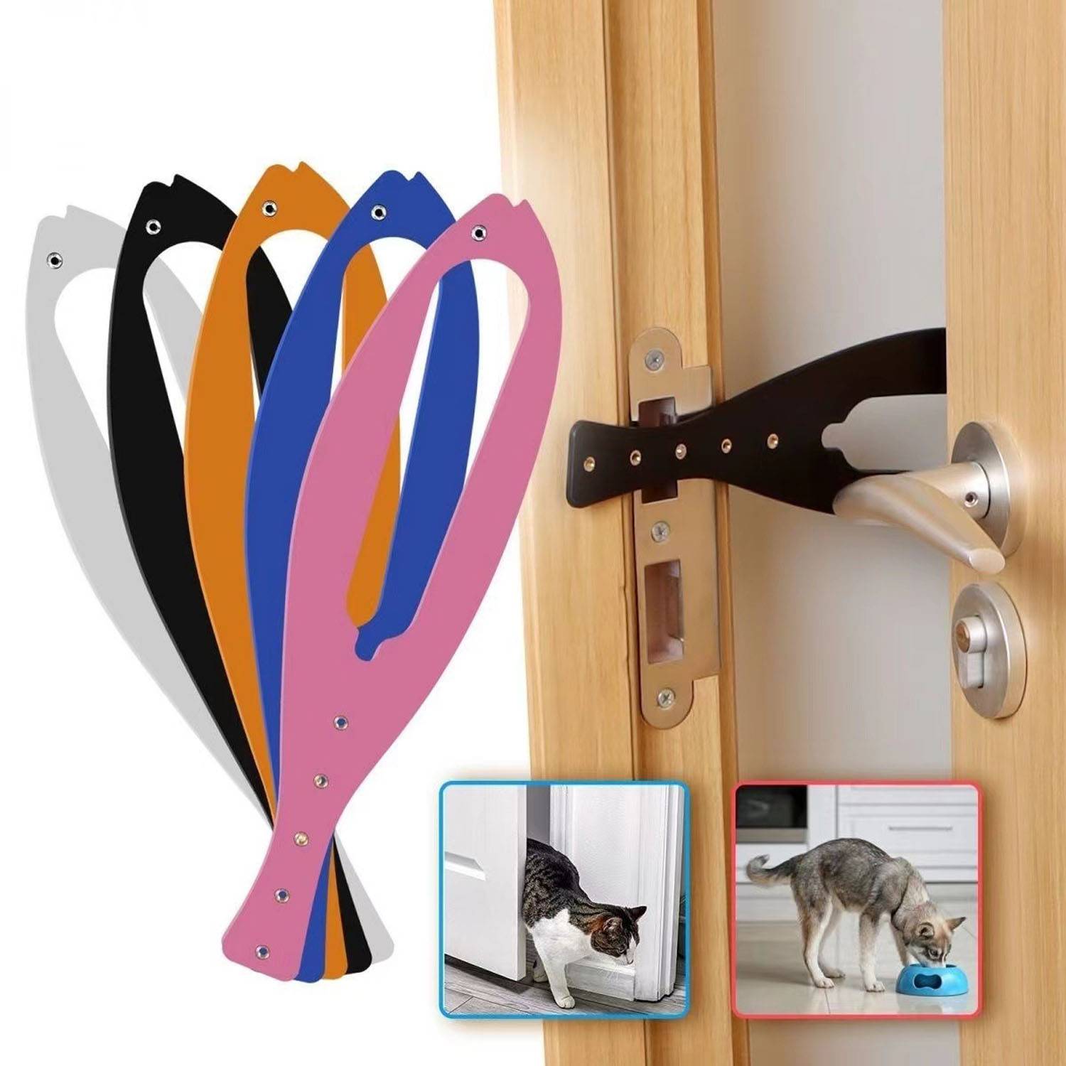 Adjustable Cat Door Latch – No Damage & Pet-Safe Privacy 7
