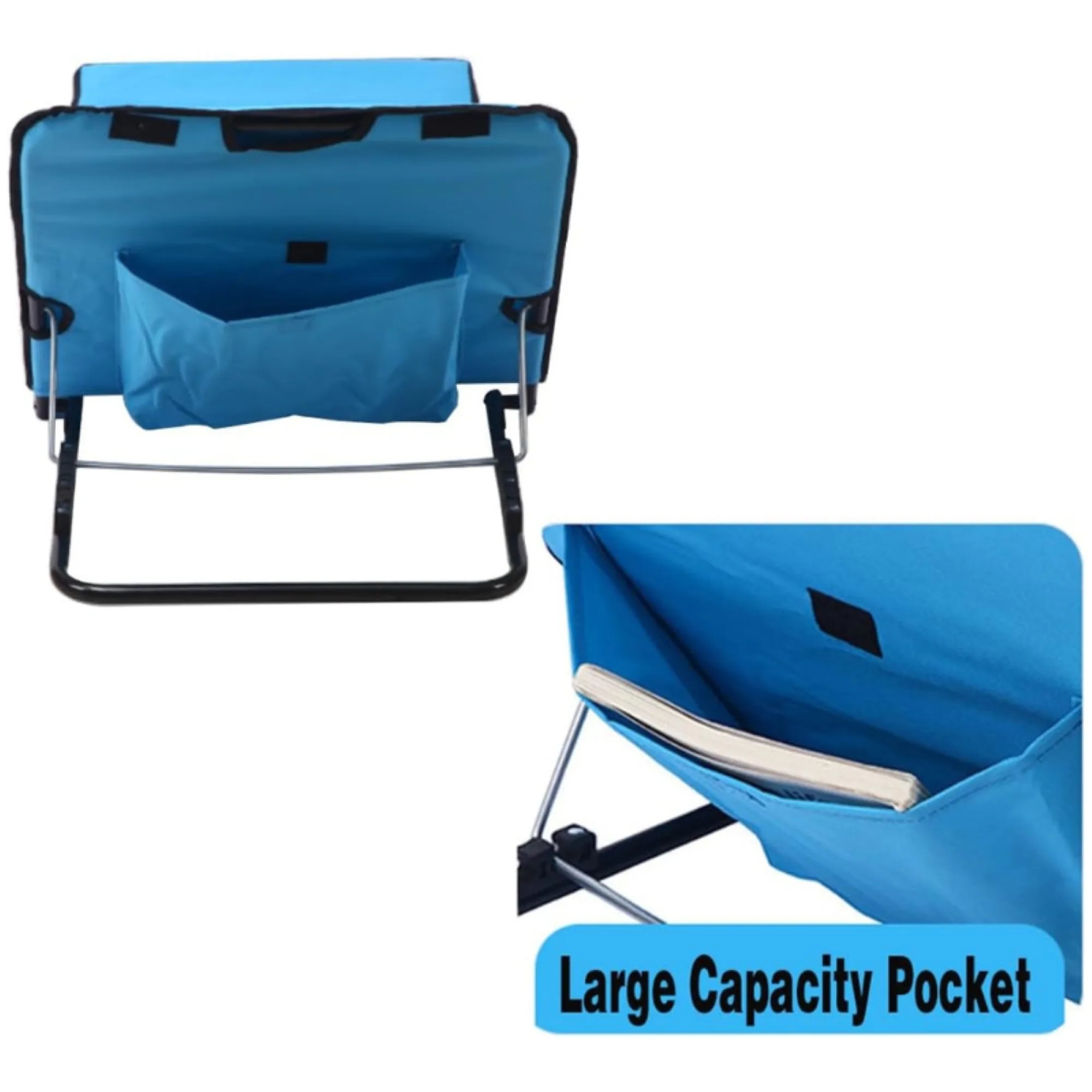 Portable Foldable Adjustable Angle Reclining Lounge Chair 3