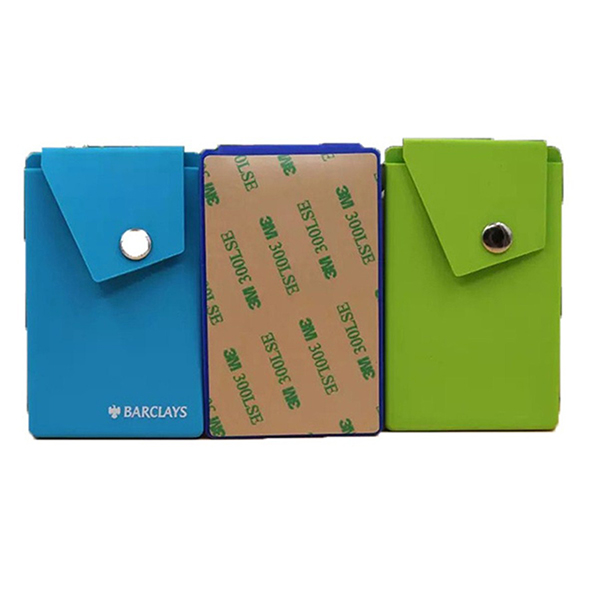 Phone Card Holder with Stand, Silicone Cell Wallet 2