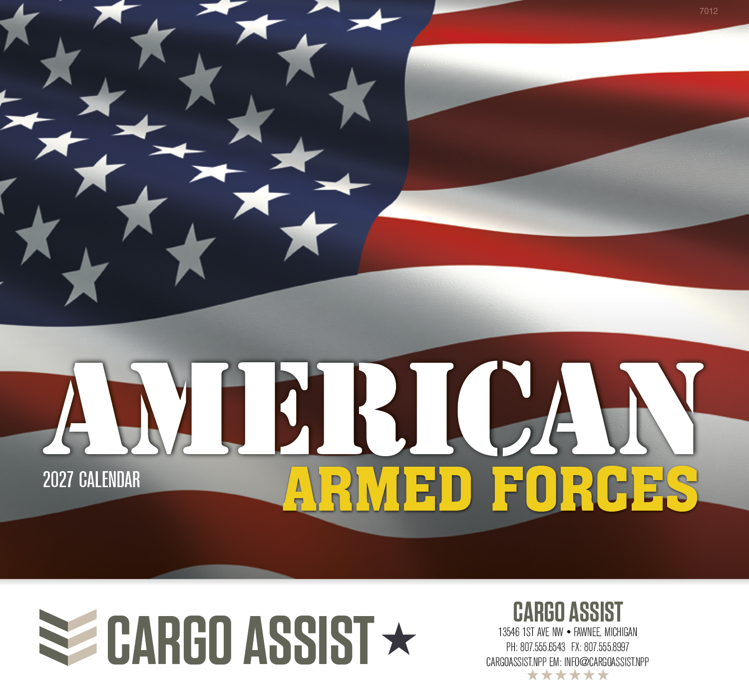 Good Value™ American Armed Forces - Stapled Calendar 35