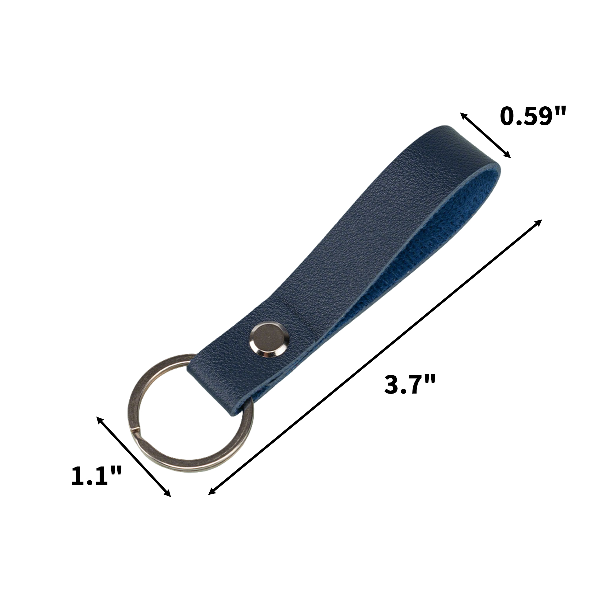Polyurethane Leather Keychain With Metal Clip 6