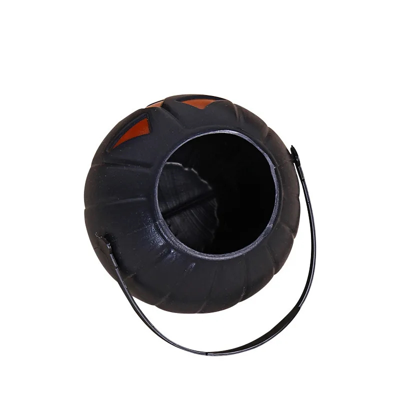 Plastic Halloween Smiling Pumpkin Bucket 1