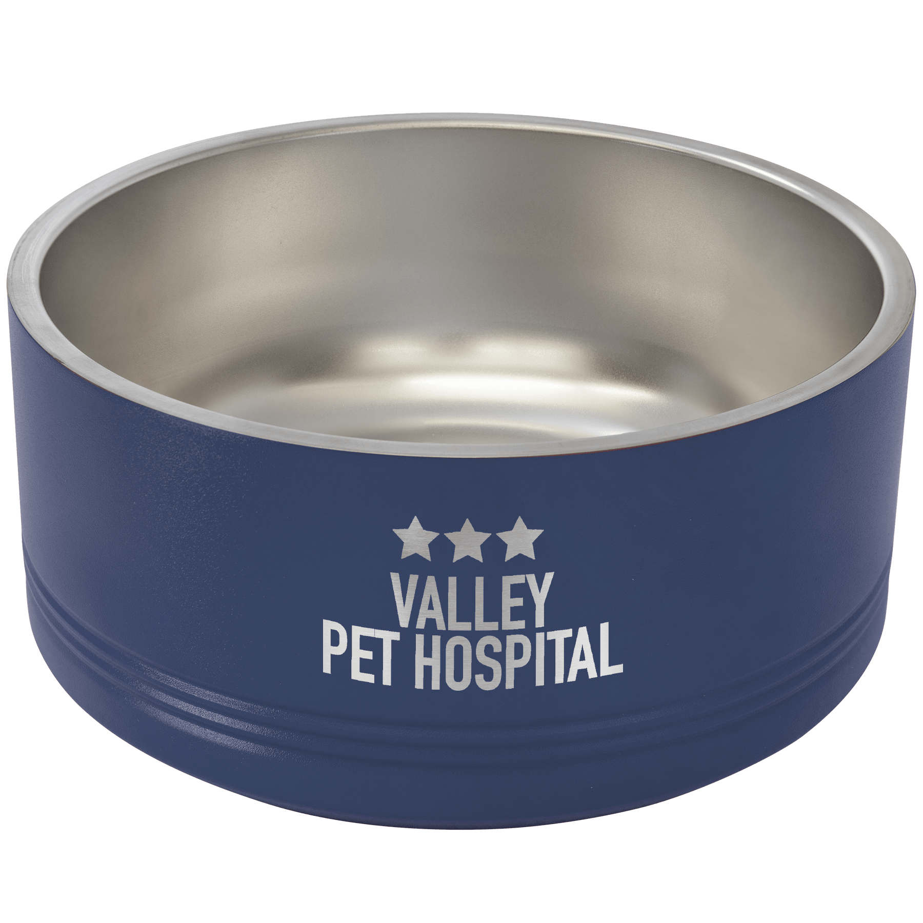 Polar Camel 64 oz. Large Navy Blue Pet Bowl 2