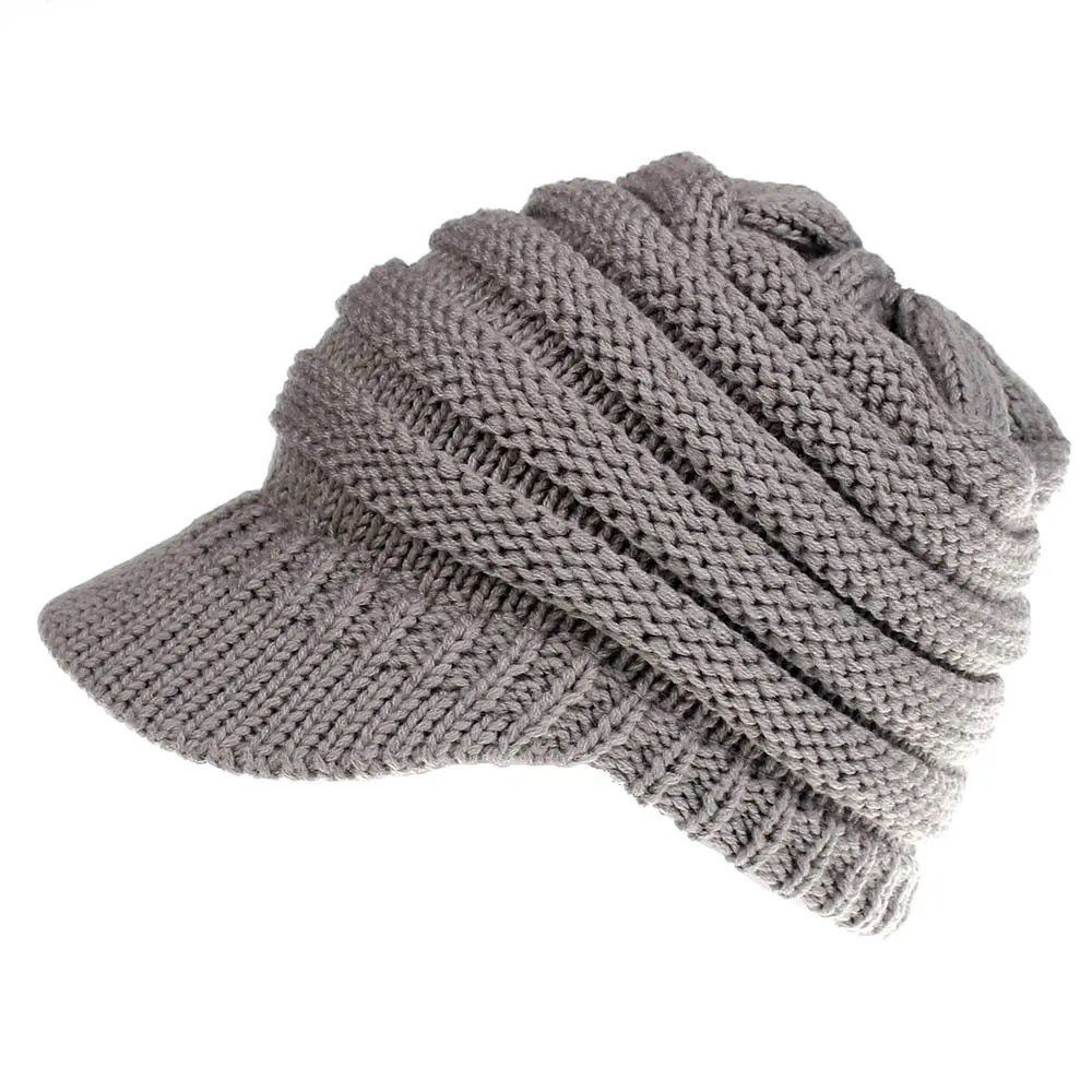 Knit Beanie Tail Hat For Adults 4