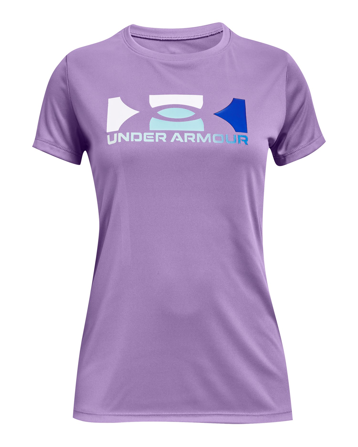 UA Tech Box Logo Girls' Short Sleeve 4