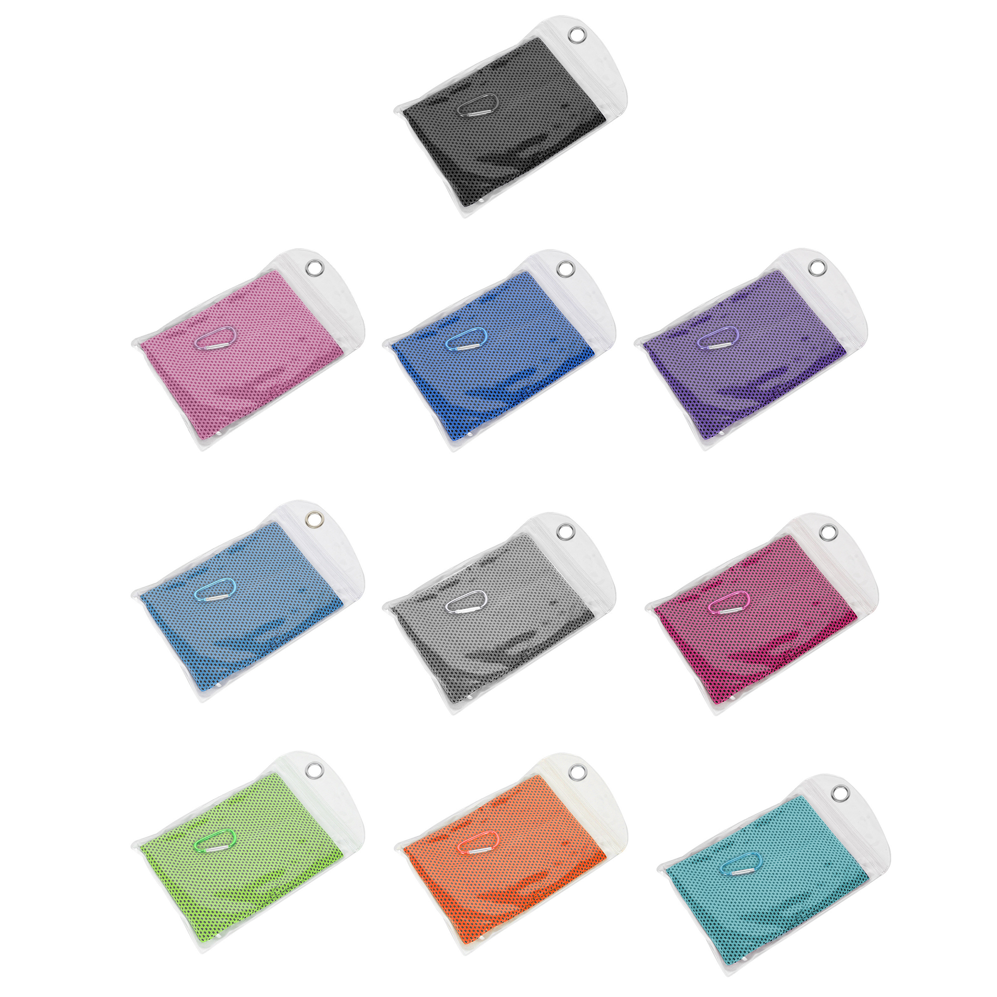 Ice Feeling Cooling Sport Towel W/Pouch 1