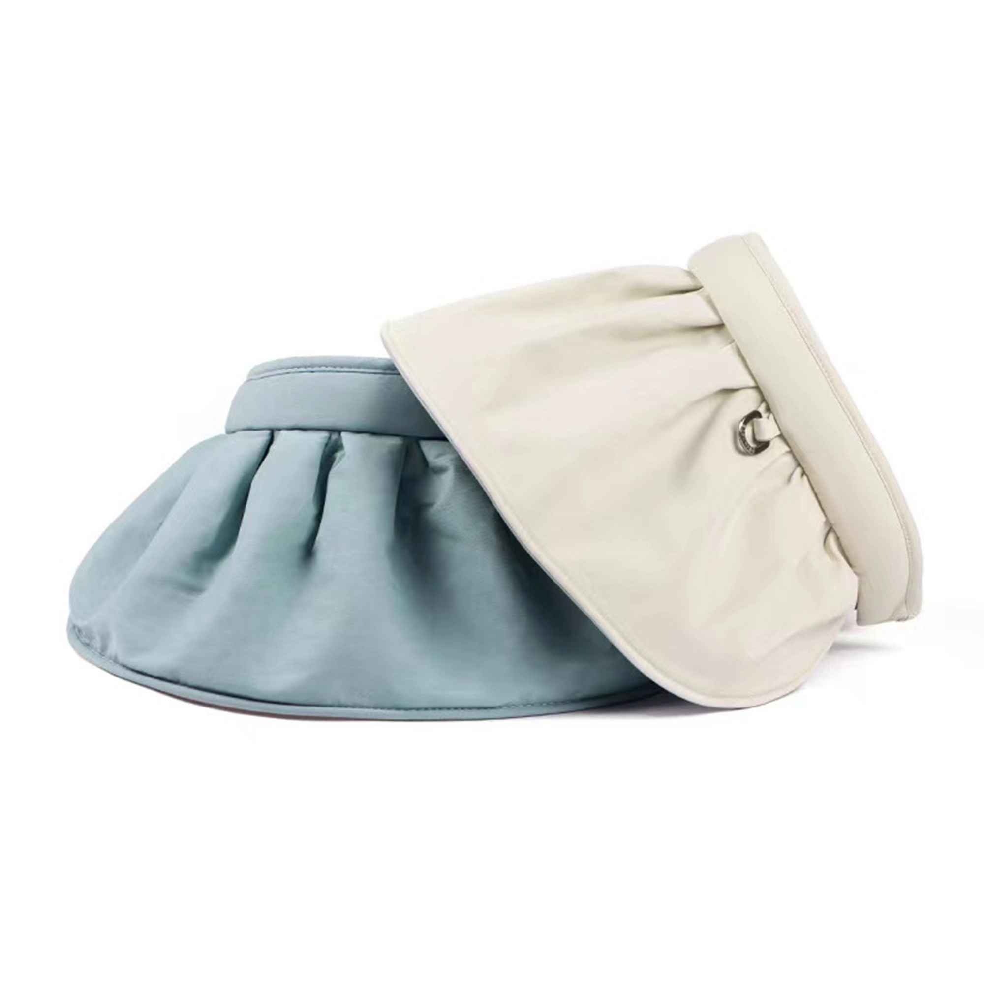 2 In 1 Hairpin Wide Brim Sun Rain Proof Hat 8