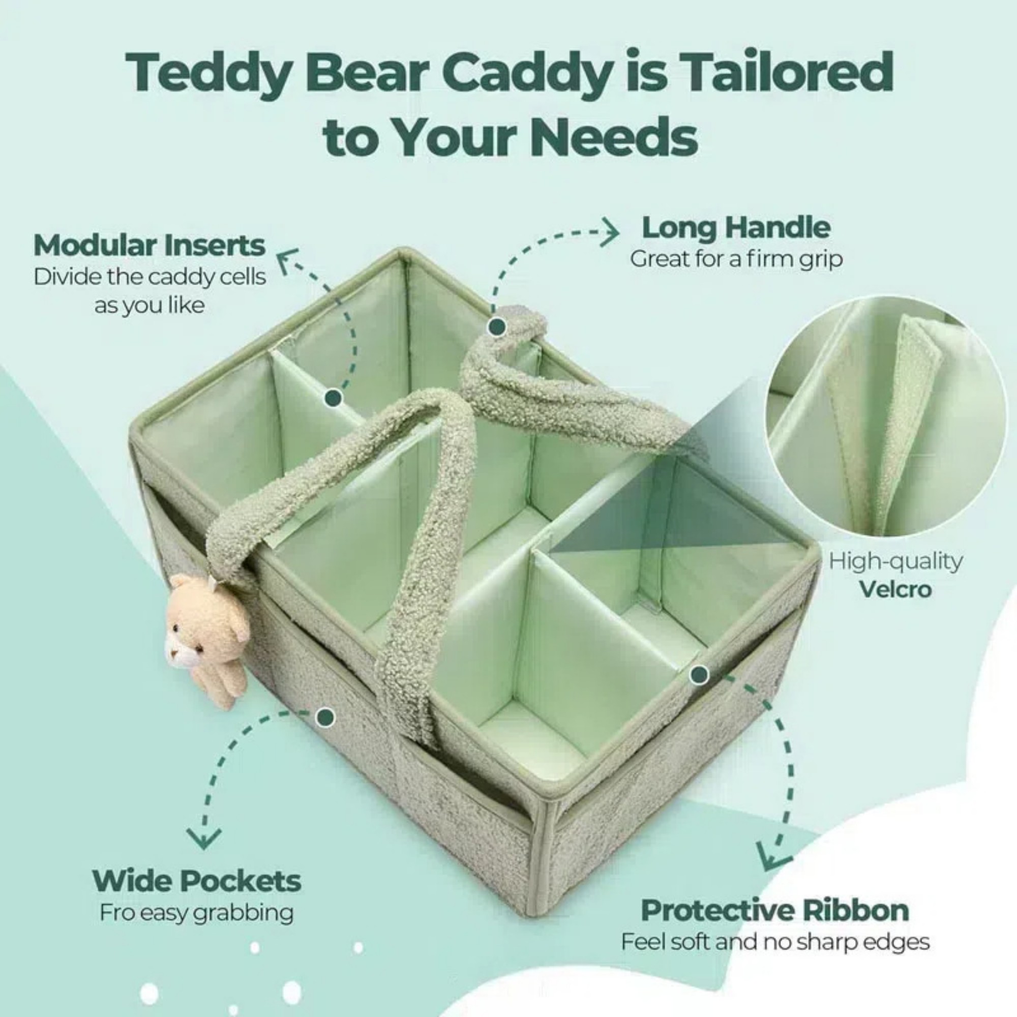Baby Diaper Caddy Organizer For Changing Table 3