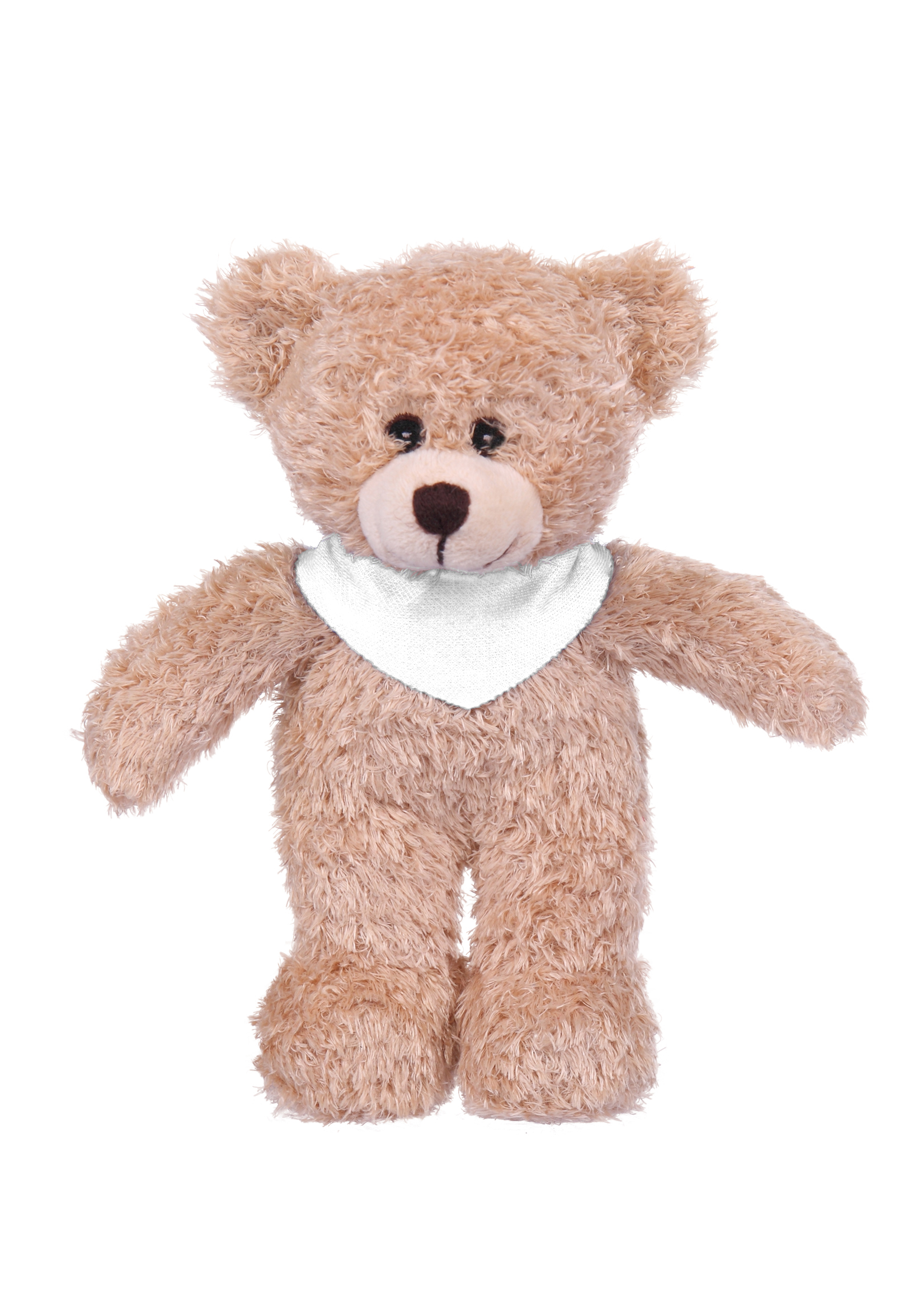 Soft Plush Tan Bear with Bandana 7