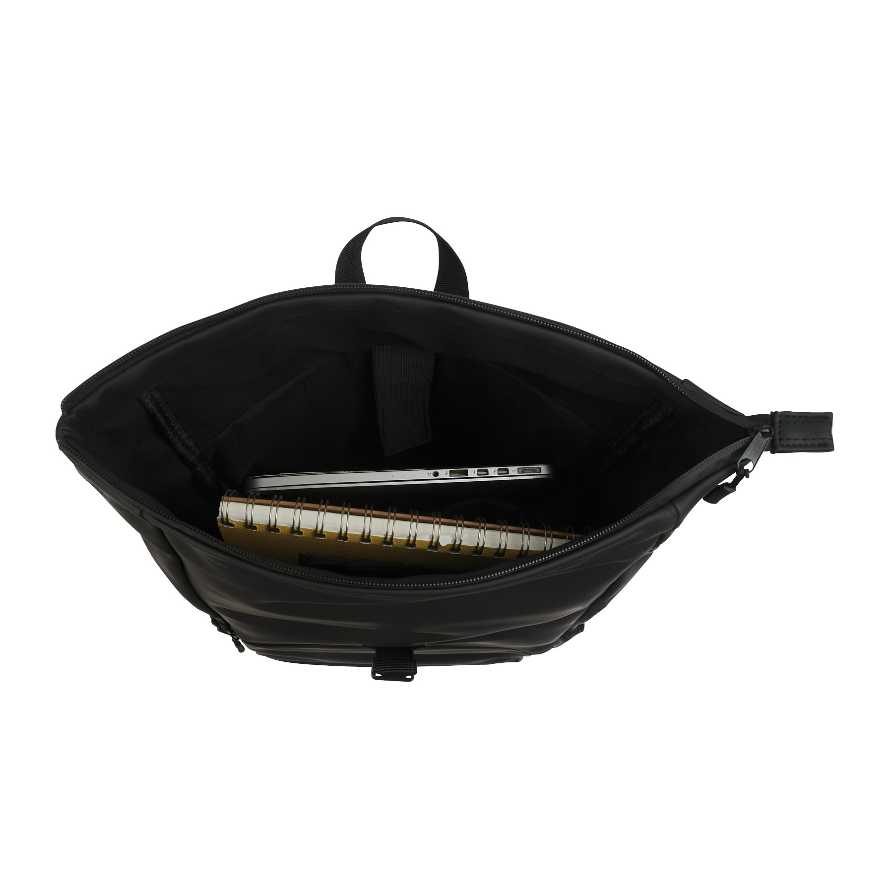 Casey PU Roll-Top Laptop Backpack 21