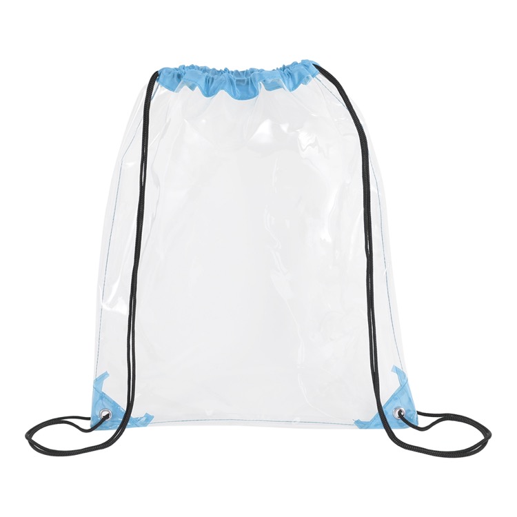Clear Drawstring Cinch Backpack 1
