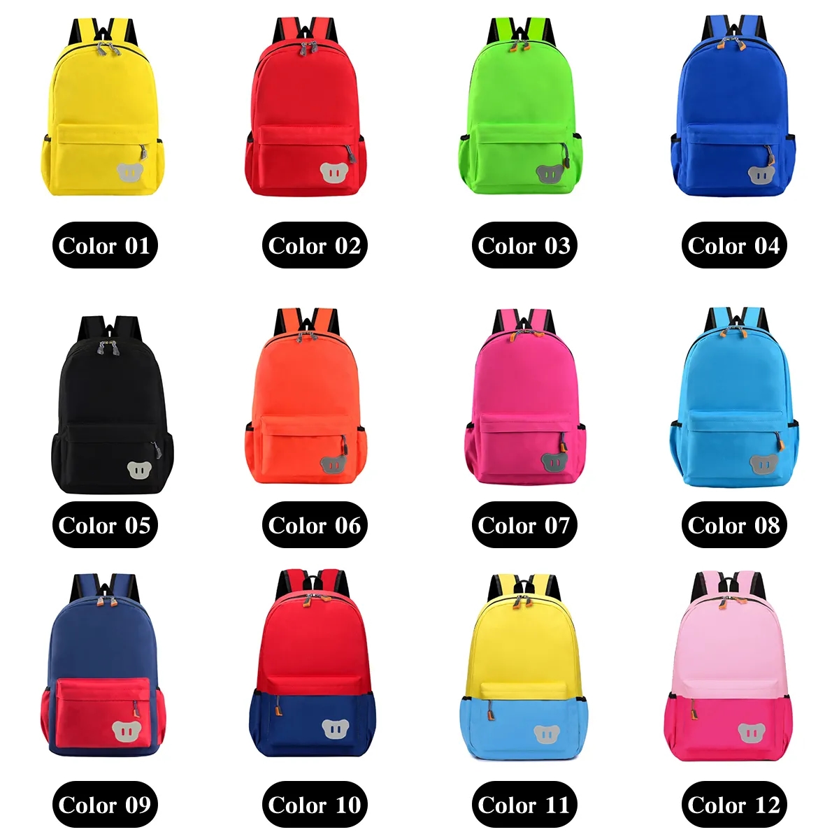 Custom Logo Kids Waterproof Backpack - Durable School Bag for Boys & Girls Bulk Order 2