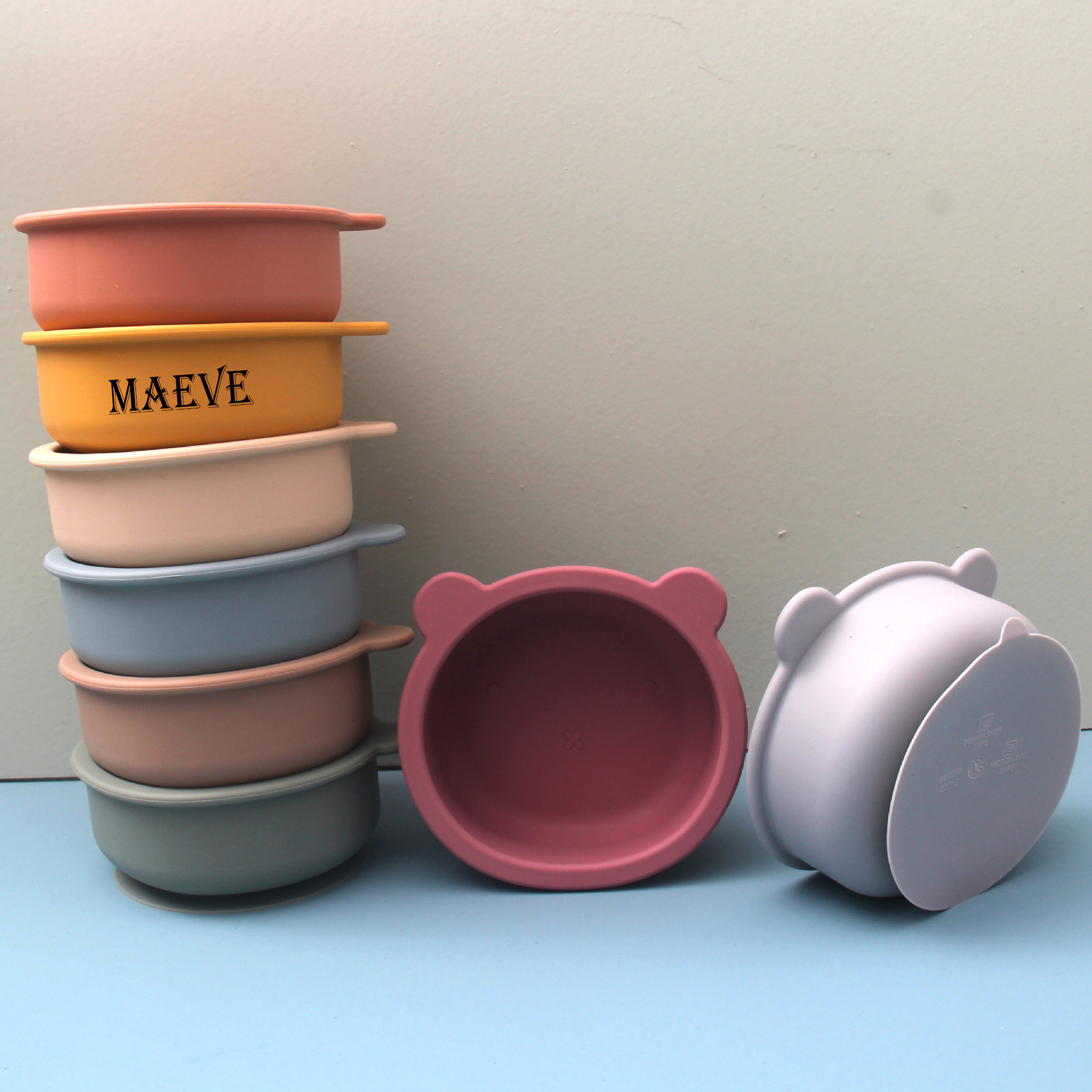 Food Grade Silicone Baby Suction Bowl 2
