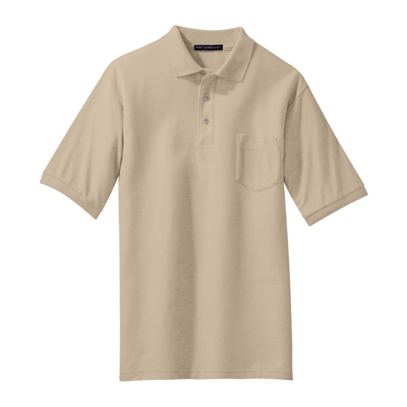 Port Authority Silk Touch Polo With Pocket. 26