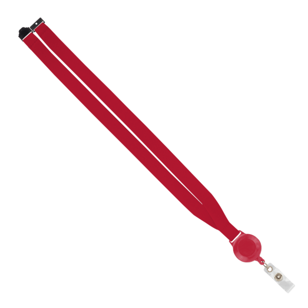 IMPORT 3/4" Polyester Lanyard with Retractable Badge Reel and IPH7 back of neck convenience release. 182
