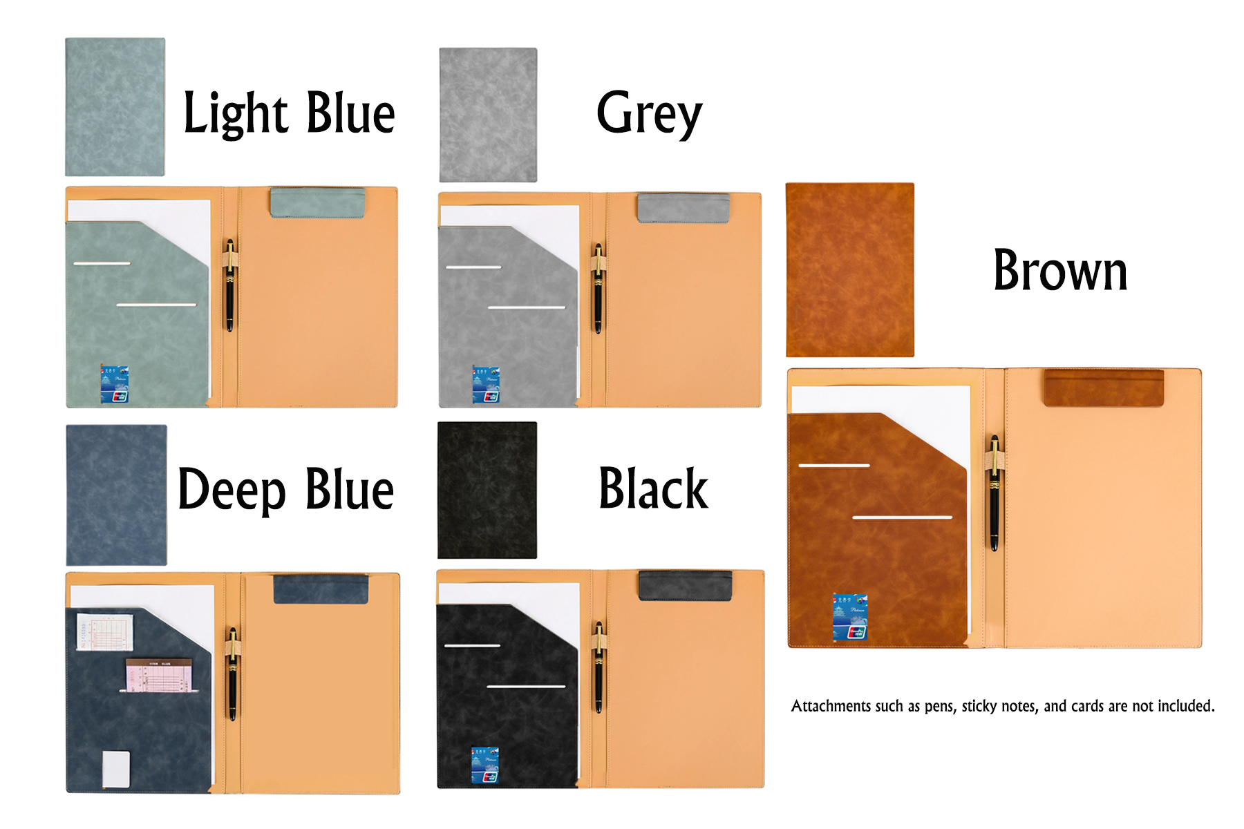 Multifunctional Business Magnetic Portfolio Padfolio PU Leather Folder with A4 Size 1