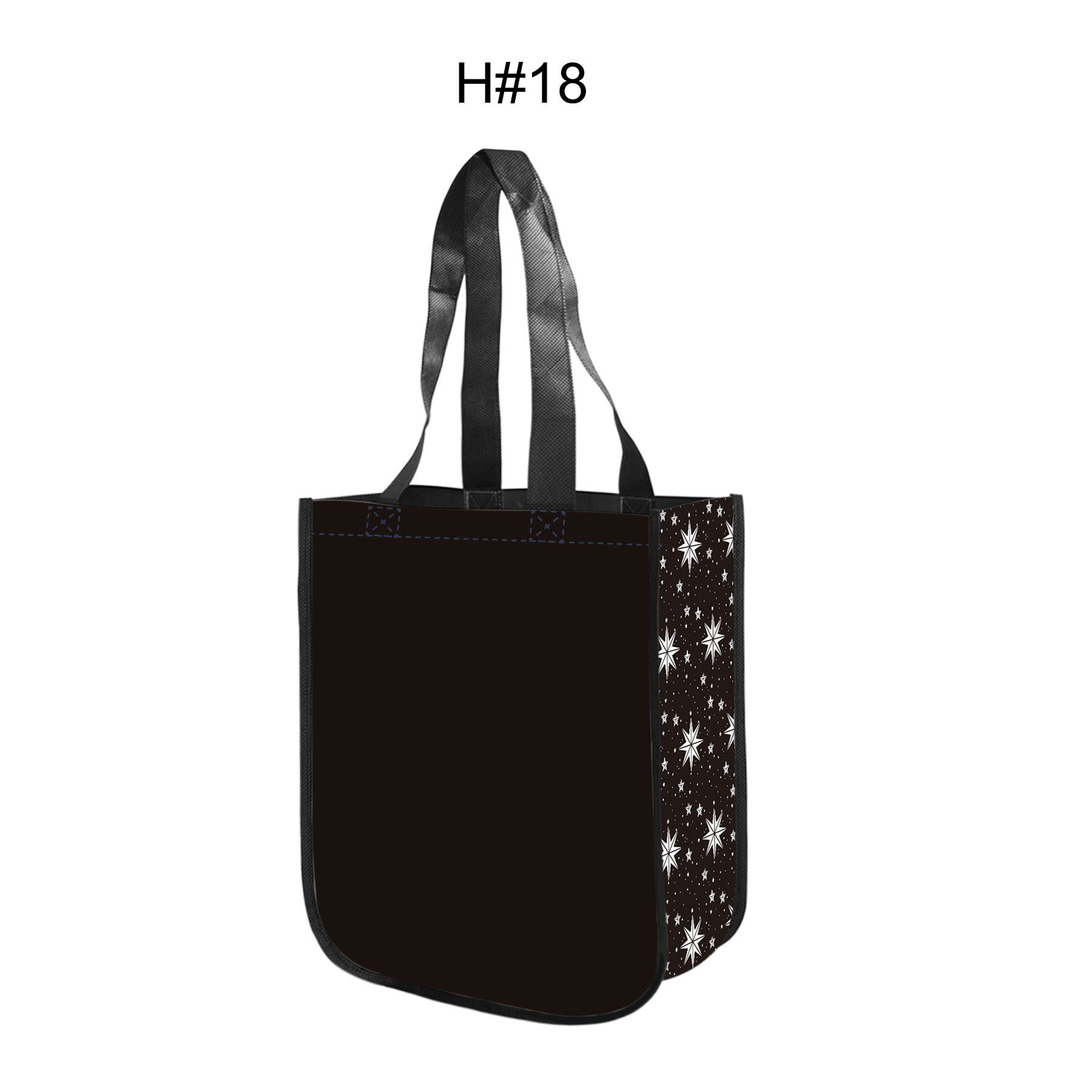 Free Shipping Christmas Design Gusset Laminated Tote Bag 41