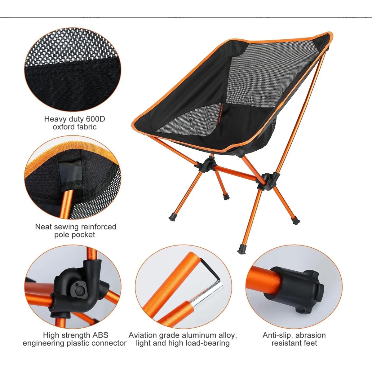 Foldable Portable Ultra-Light Camping Backpacking Chair 3