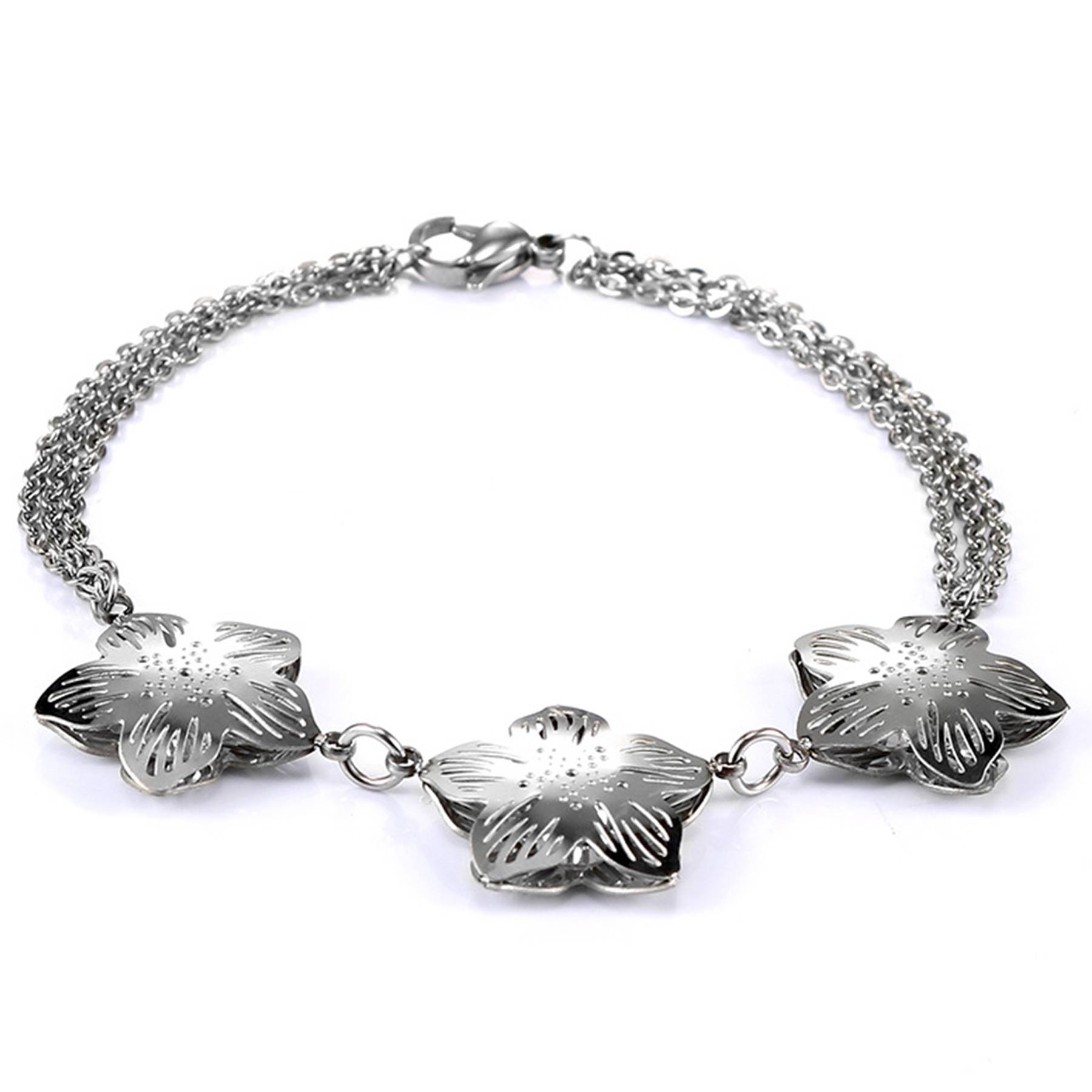 Alloy Snowflake titanium bracelet 2