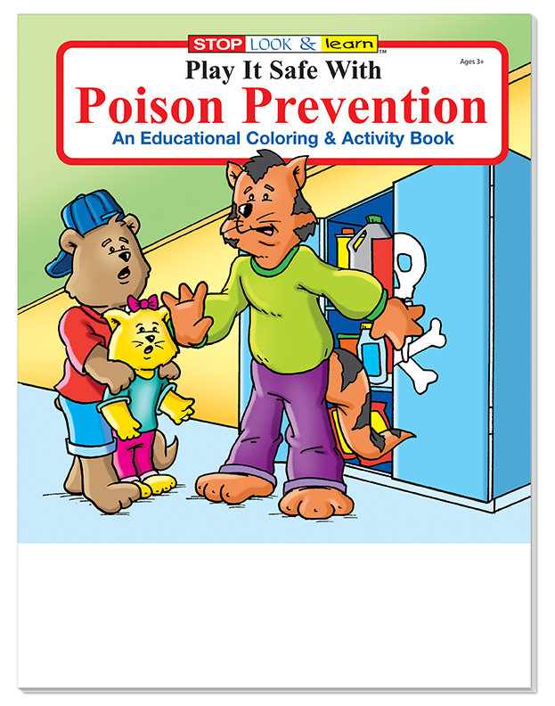 COLORING BOOK - Play It Safe With Poison Prevention Coloring & Activity Book 4