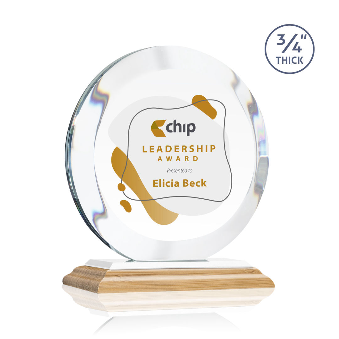 Gibralter VividPrint™ Award - Bamboo/White 4