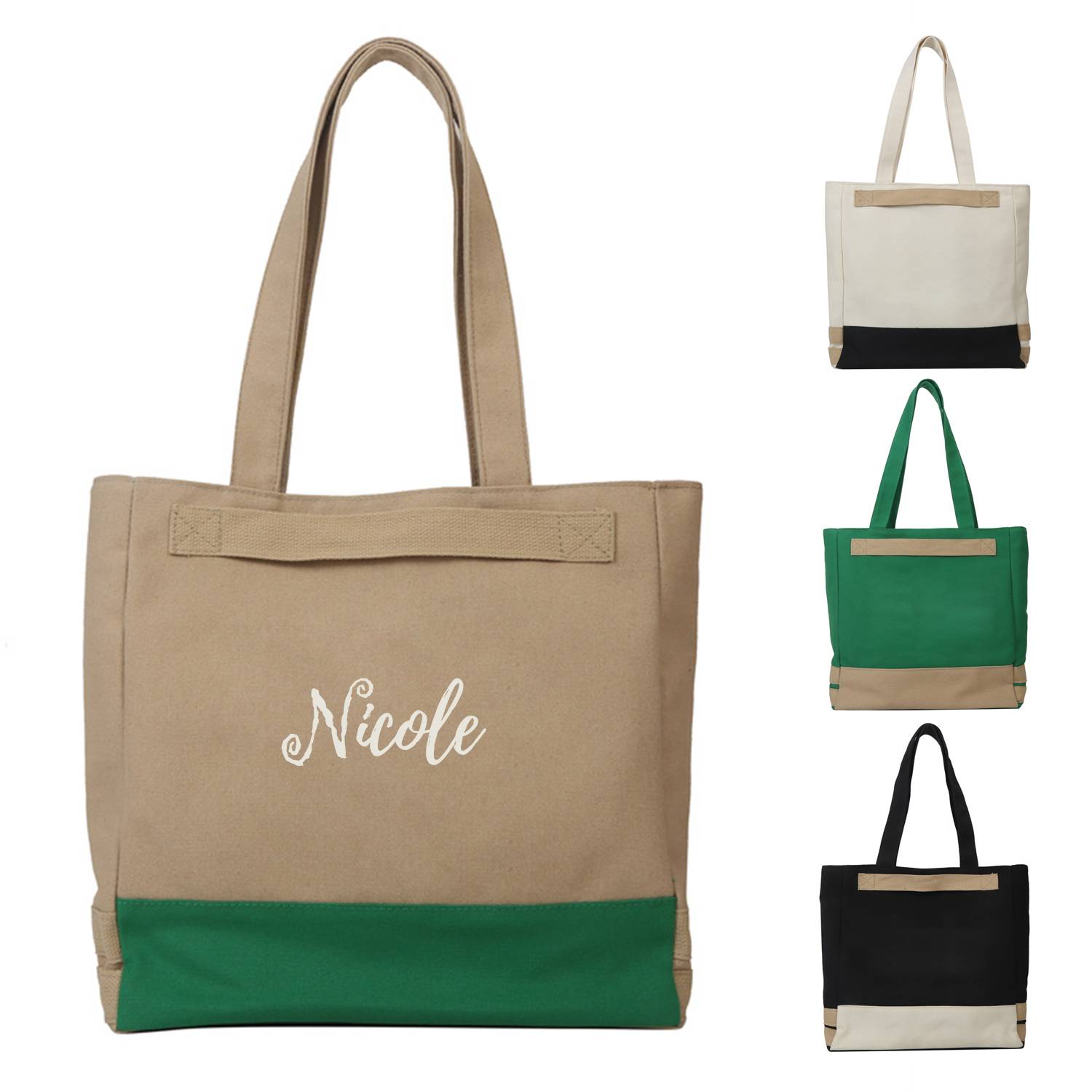 Canvas Tote Bag for Women, custom tote bag with logo imprint 6