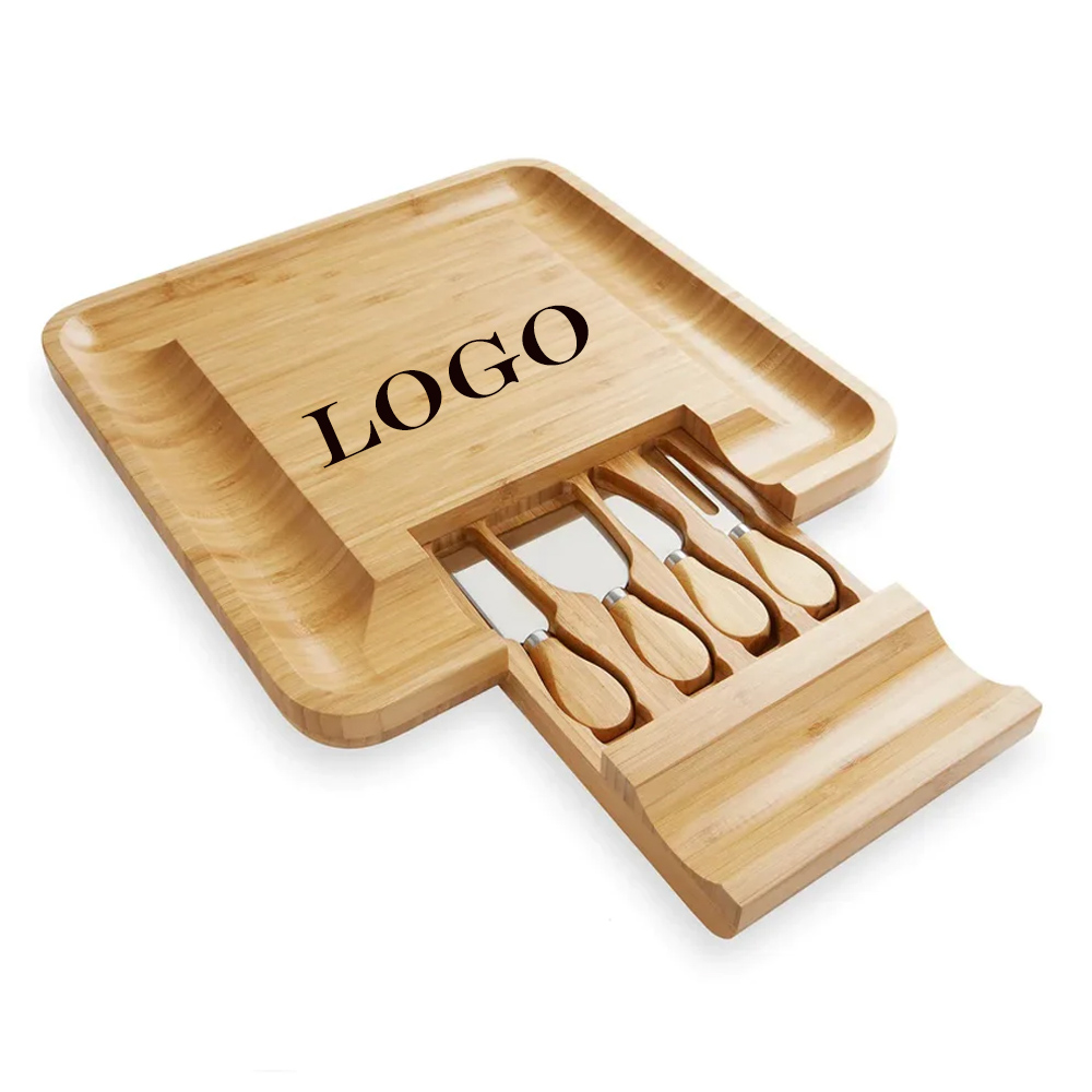 Bamboo Cheese Cutting Board with Tools 2