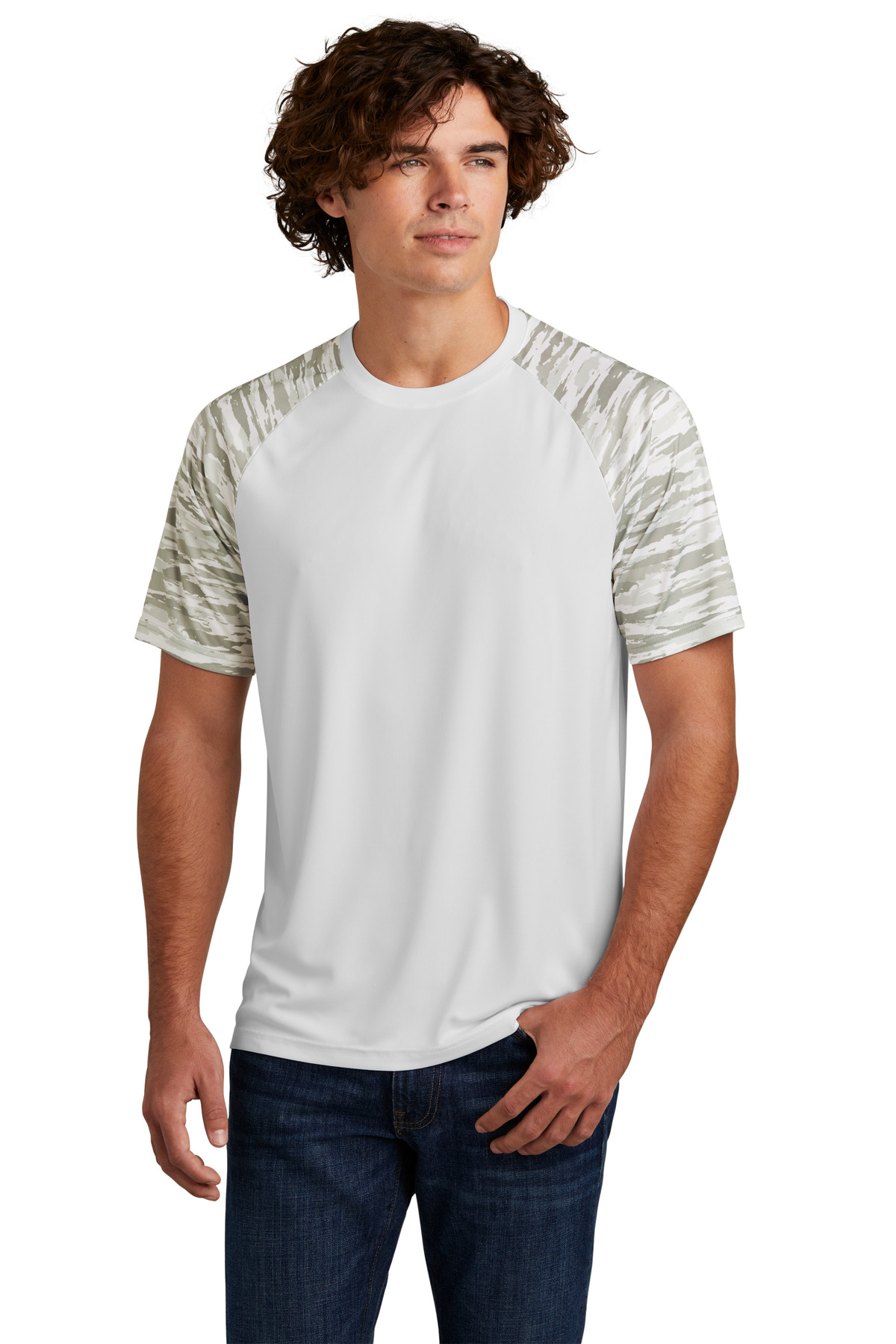 Sport-Tek Drift Camo Colorblock Tee ST376 40
