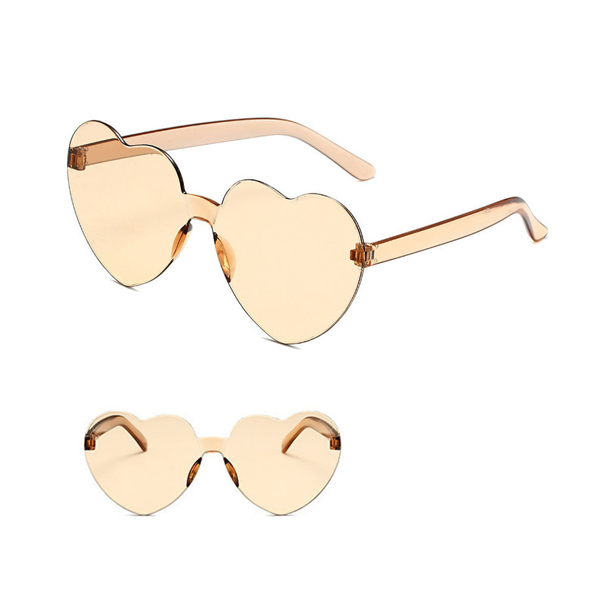 Frameless Heart-Shaped Glasses 7