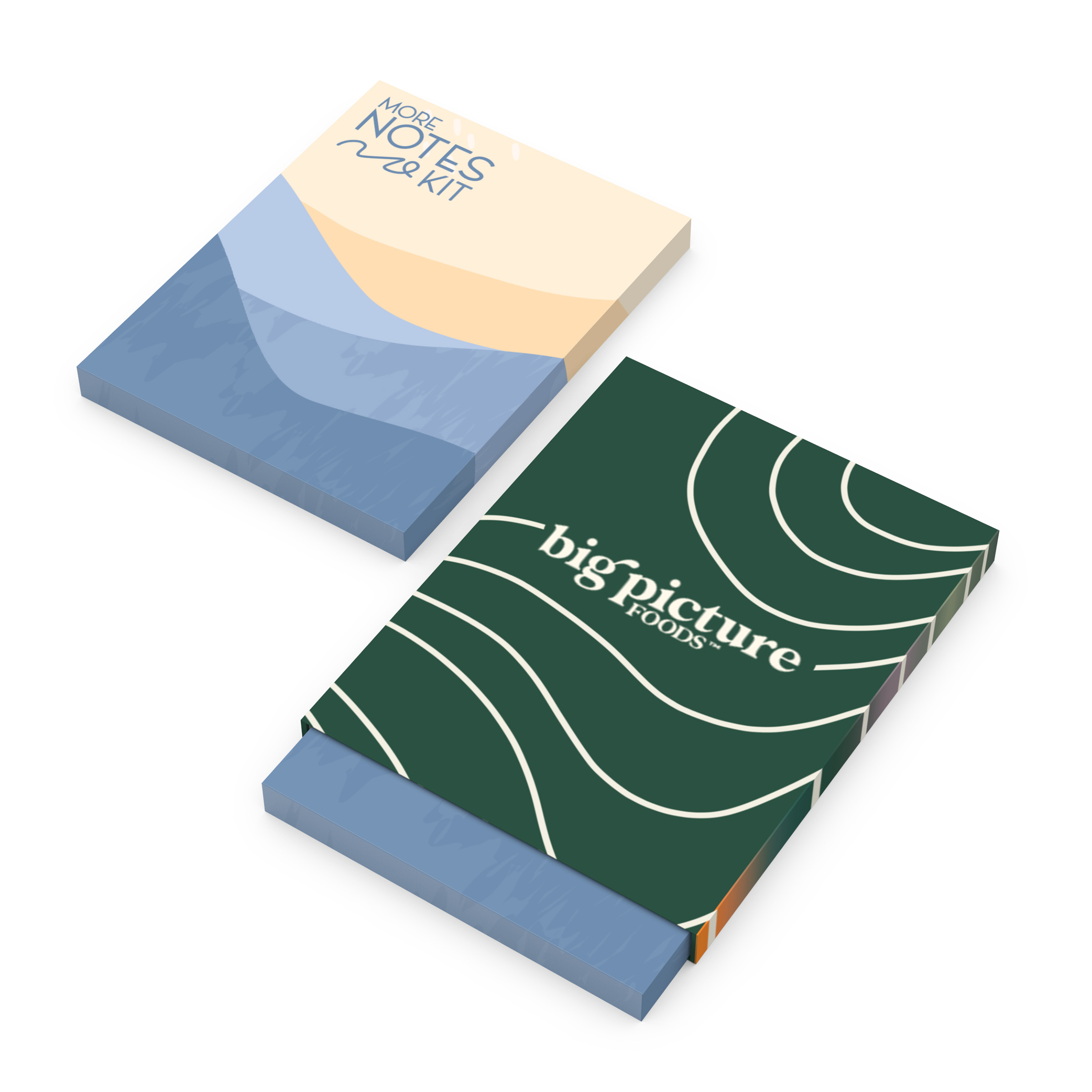 More Notes Kit: Notebook, pen and penholder set (side bound) 3