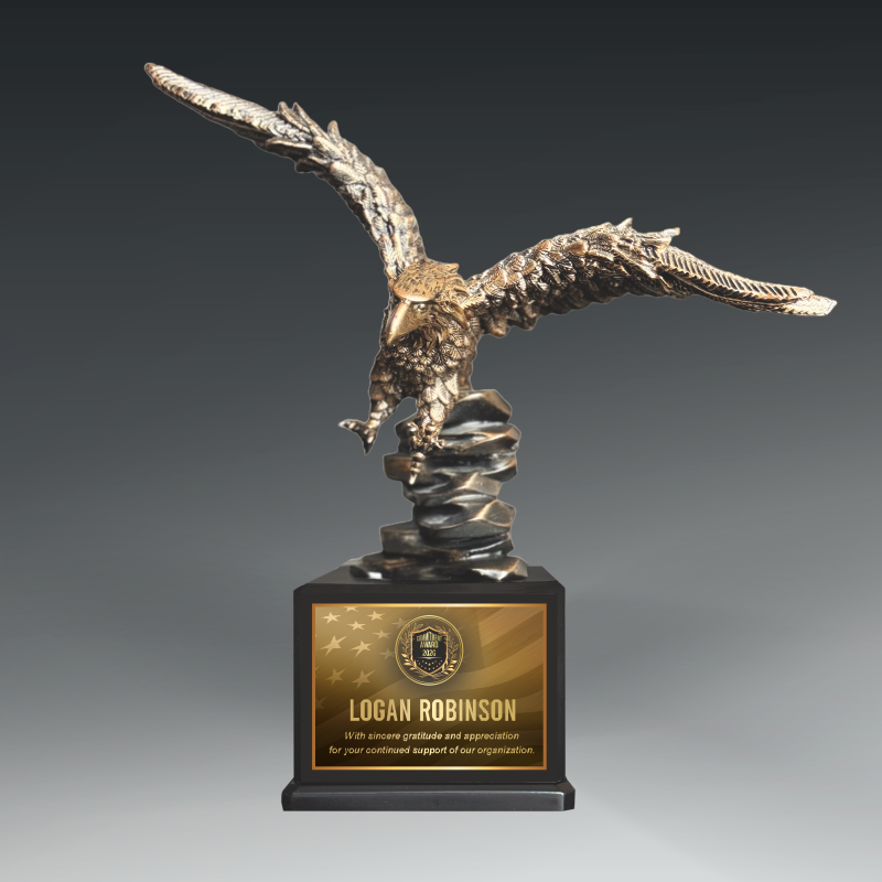 Landing Eagle Sculpture 4