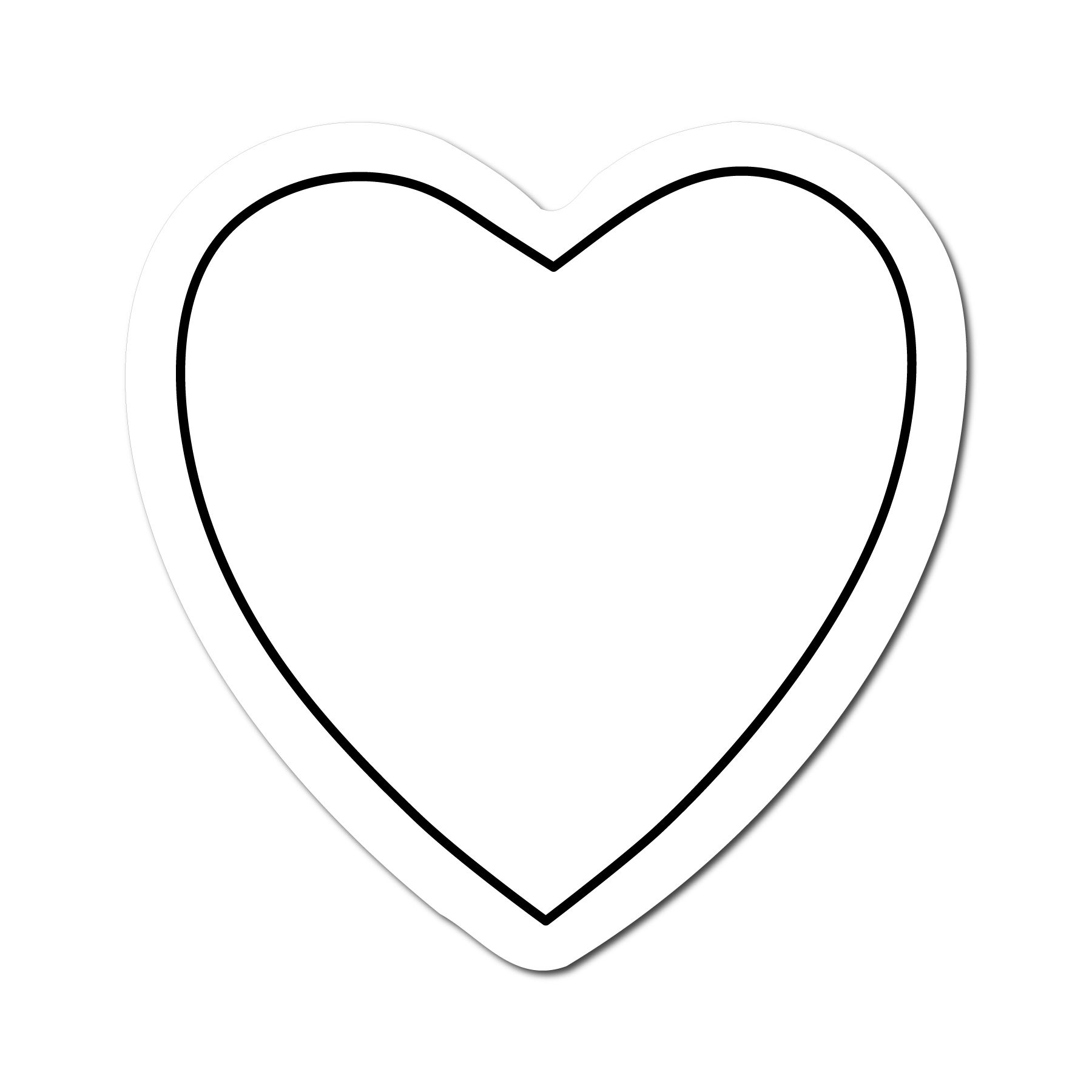Heart 1.9" x 1.88" Shaped NoteKeeper™ Magnet 20 Mil 1