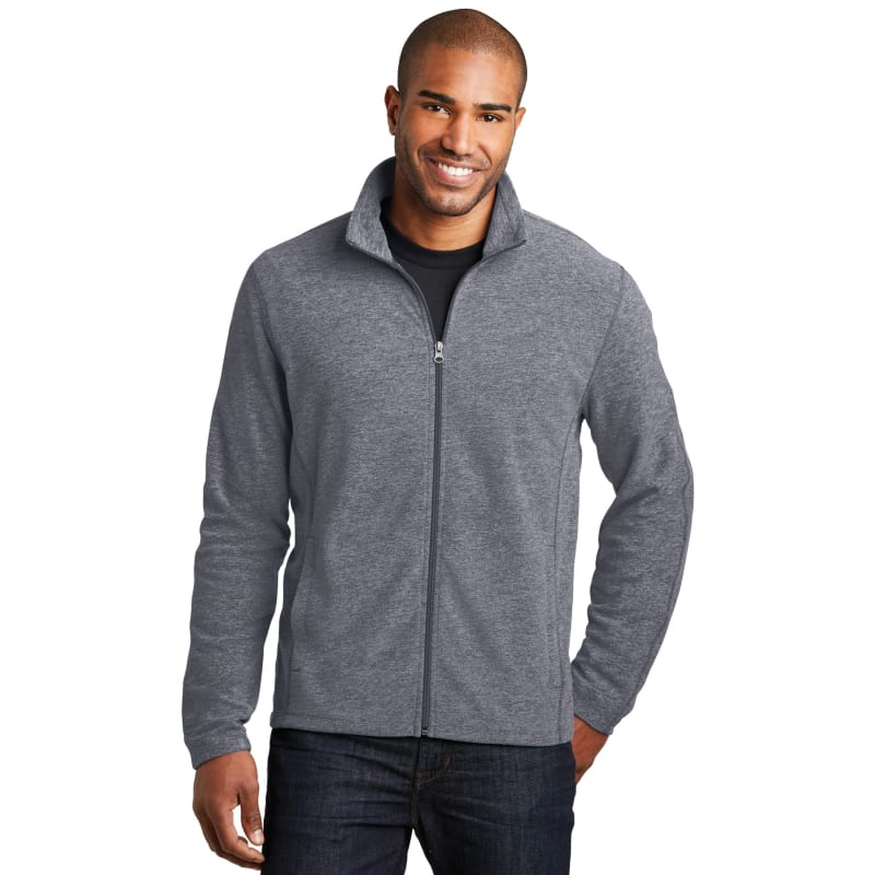 Port Authority Heather Microfleece Full-Zip Jacket. 22