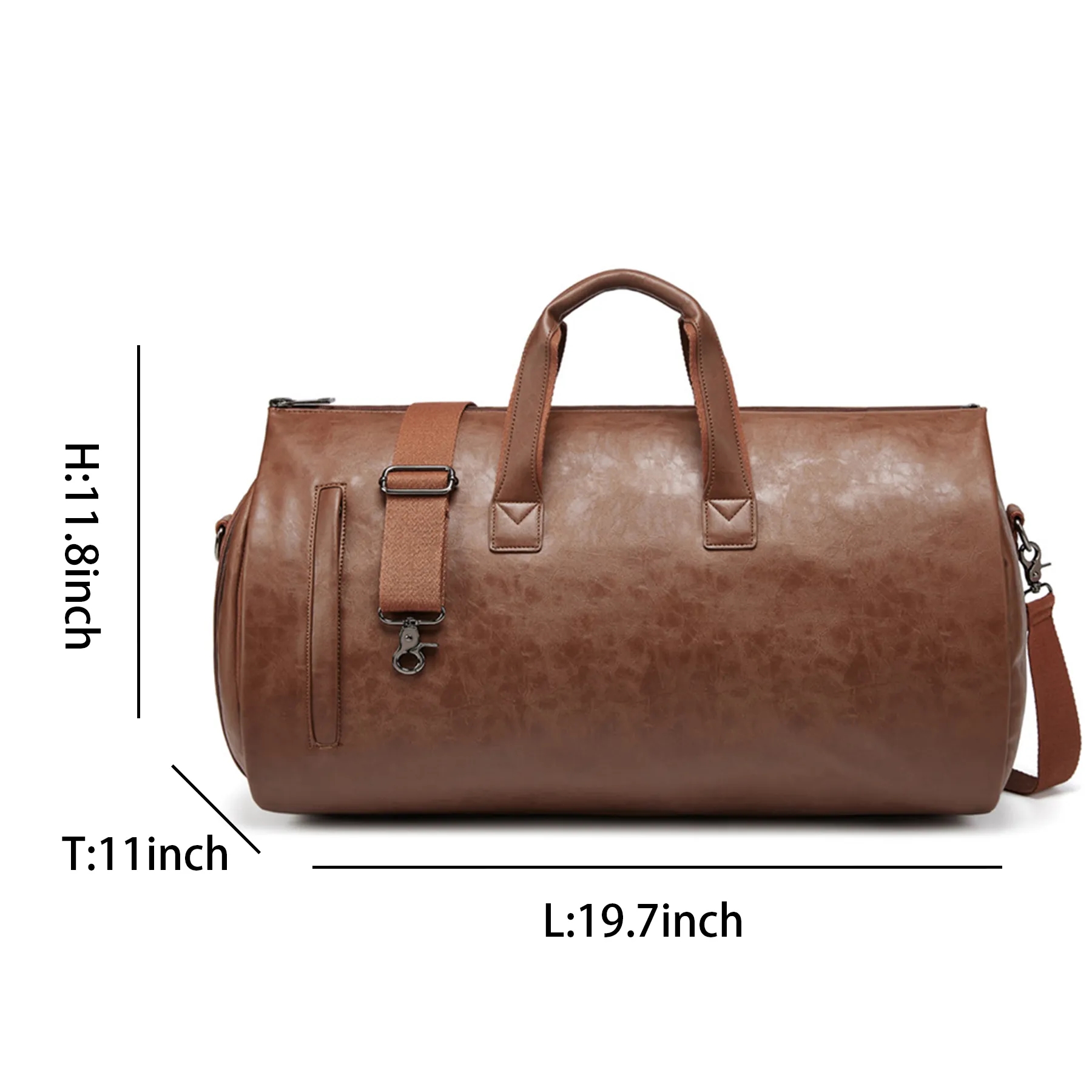 Vintage Duffle Bag with Shoe Compartment 5