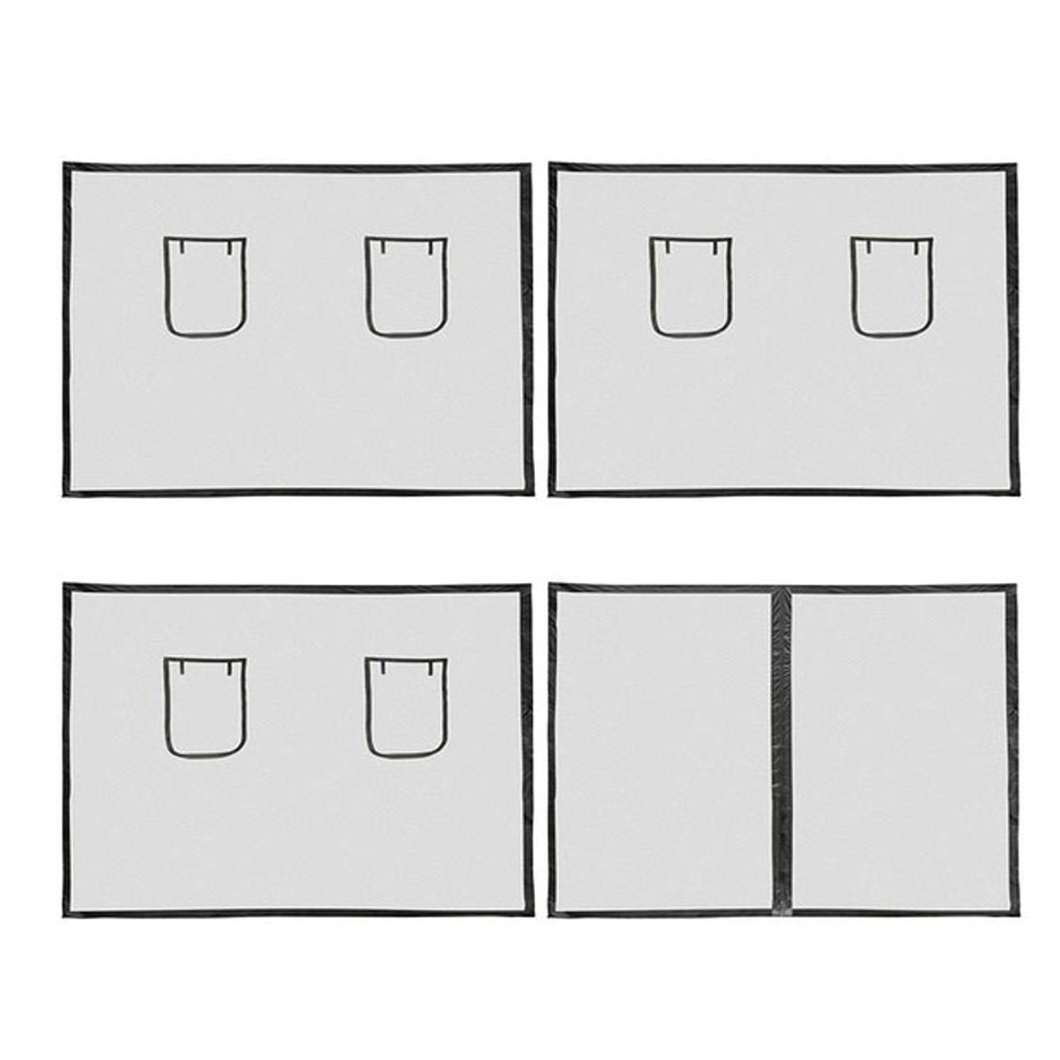 Curbside Vendor Tent Kit w/Food Mesh Wall Set 1