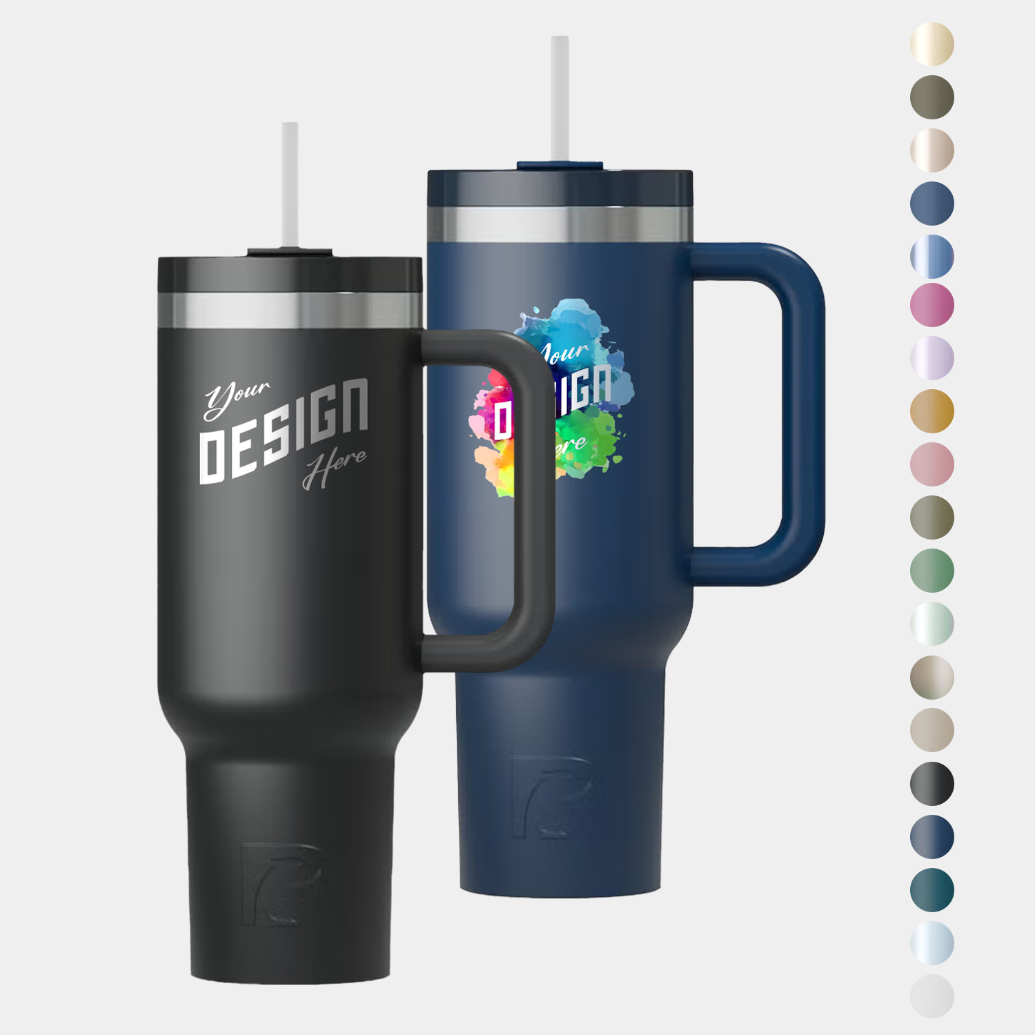 40 oz RTIC® Leak-Resistant Ceramic Lined 3-in-1 Lid Tumbler 3